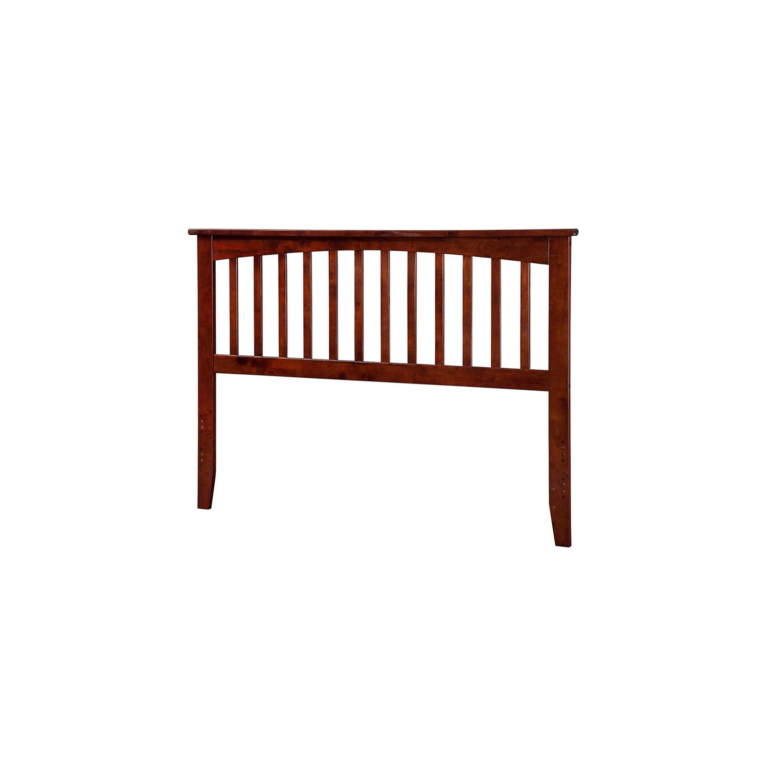 AFI Mission Full Solid Wood Headboard with Device Charger in Walnut