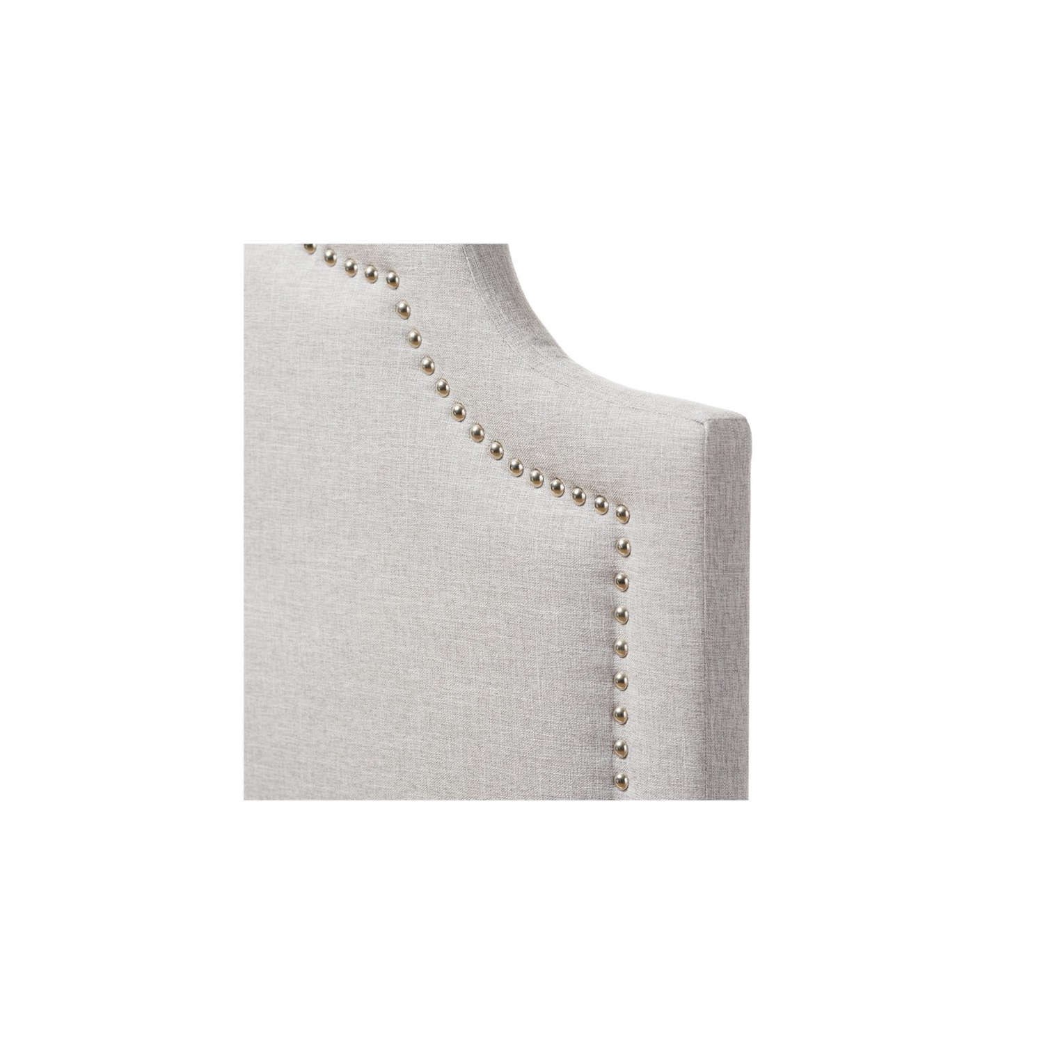 Cora Upholstered Queen Headboard in Grayish Beige
