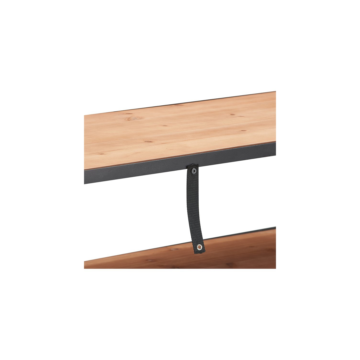 Tablette multimédia Overland de Serta en bois et en métal noir