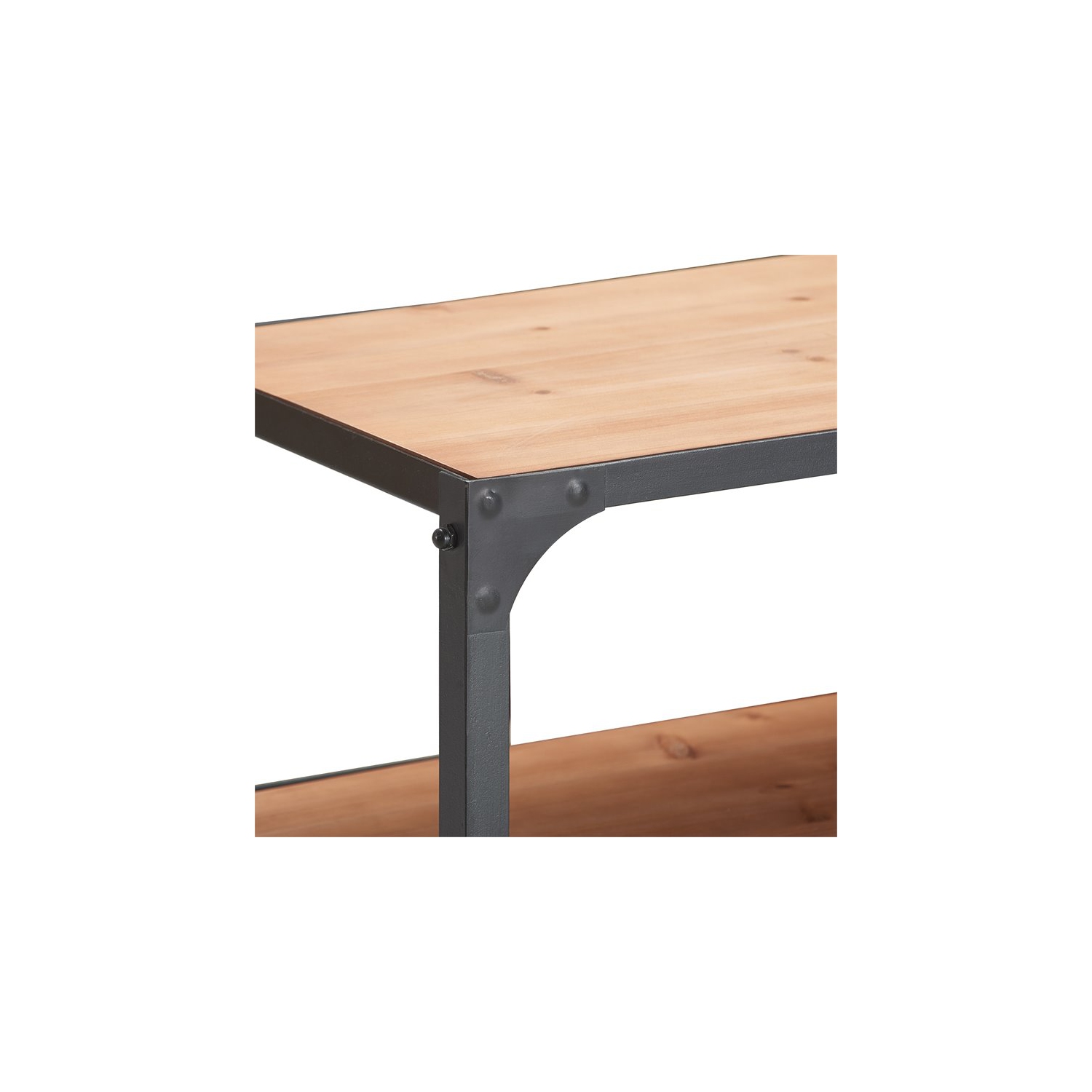 Tablette multimédia Overland de Serta en bois et en métal noir