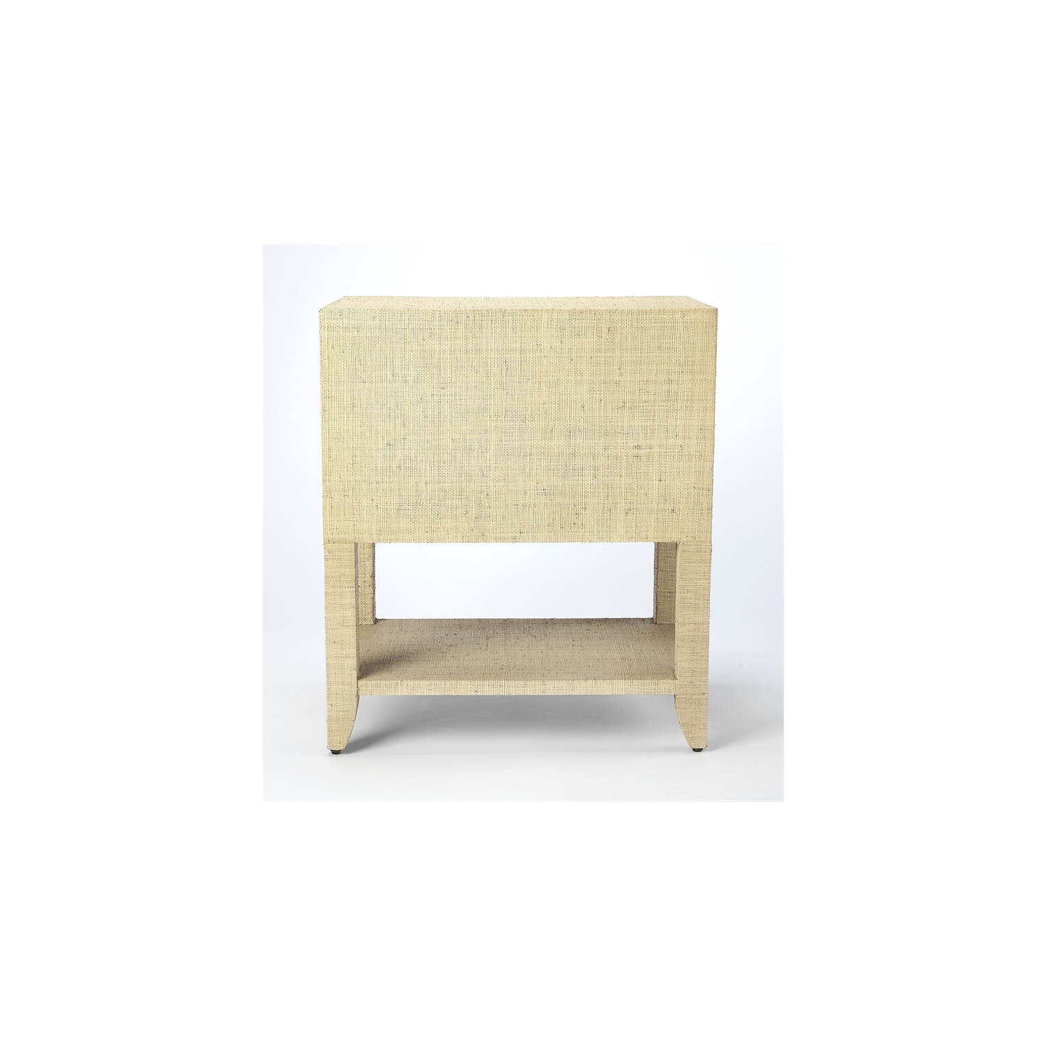 Butler Amelle Raffia End Table in Cream
