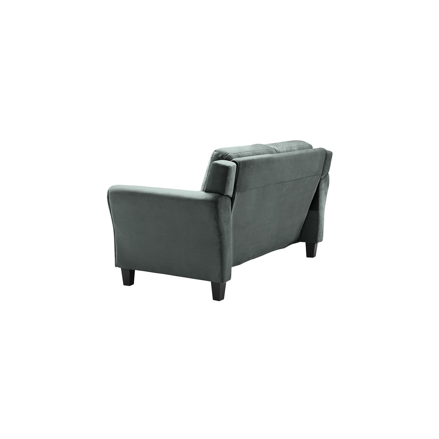 Canapé contemporain en microfibre de 18.5 po Bowery Hill, gris foncé