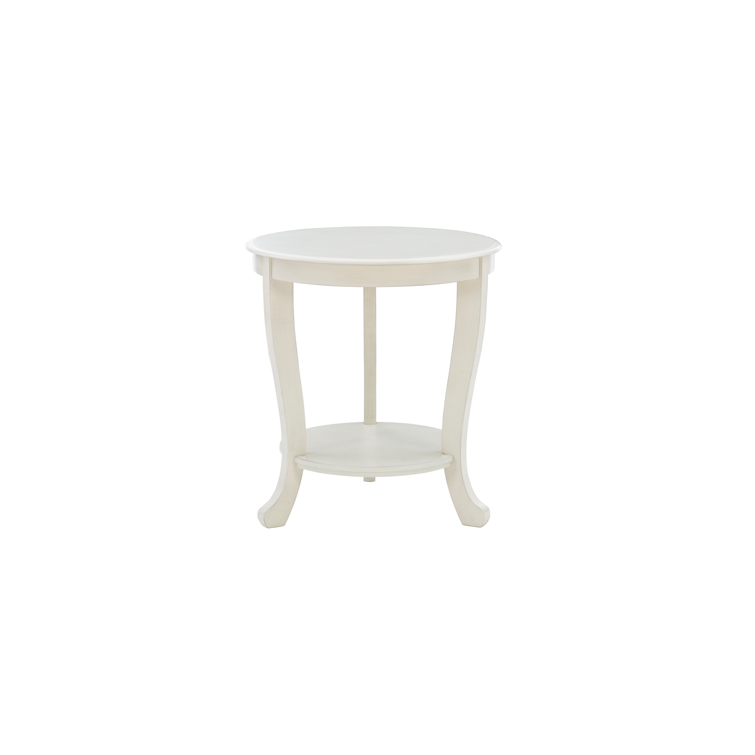Linon Merce Wood Accent Side Table in White