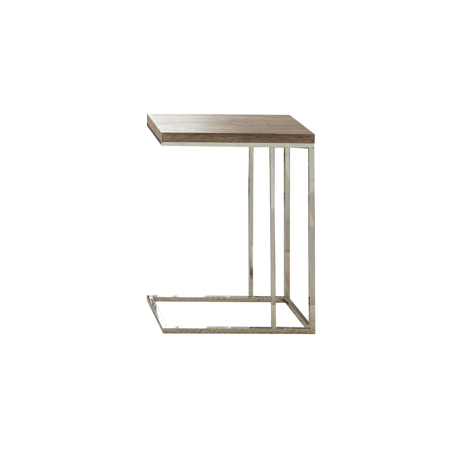 Lucia Chairside End Table in Brown