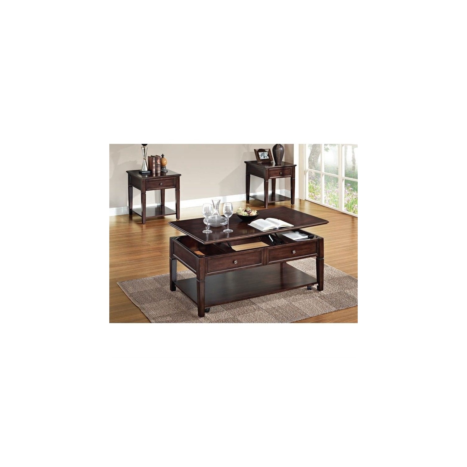 ACME Furniture Malachi End Table in Walnut