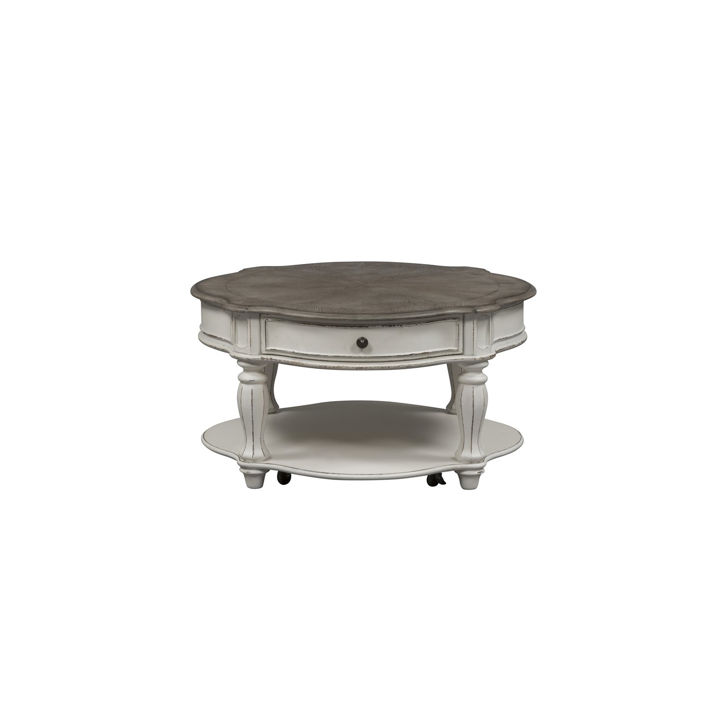 Magnolia Manor White Round Cocktail Table