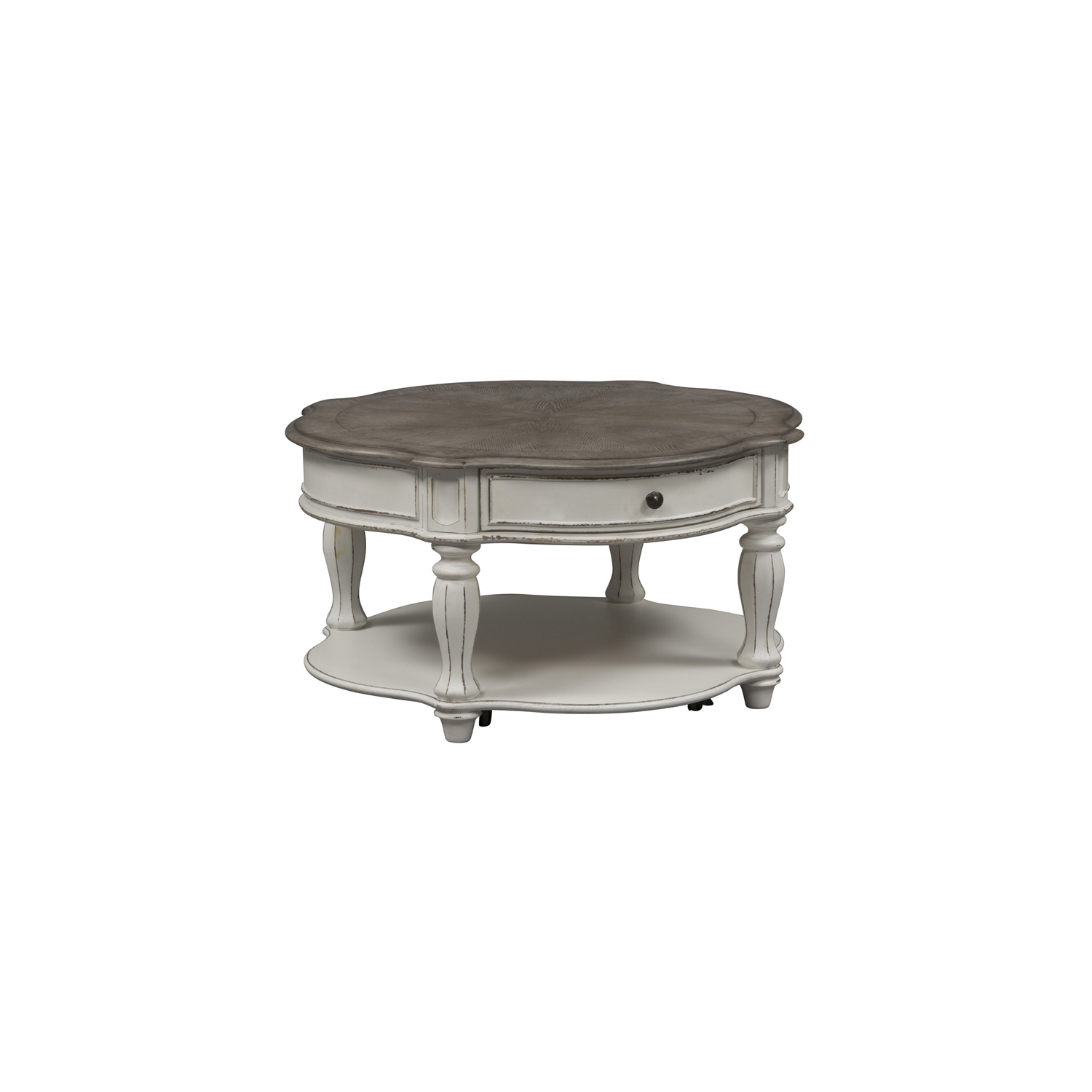 Magnolia Manor White Round Cocktail Table