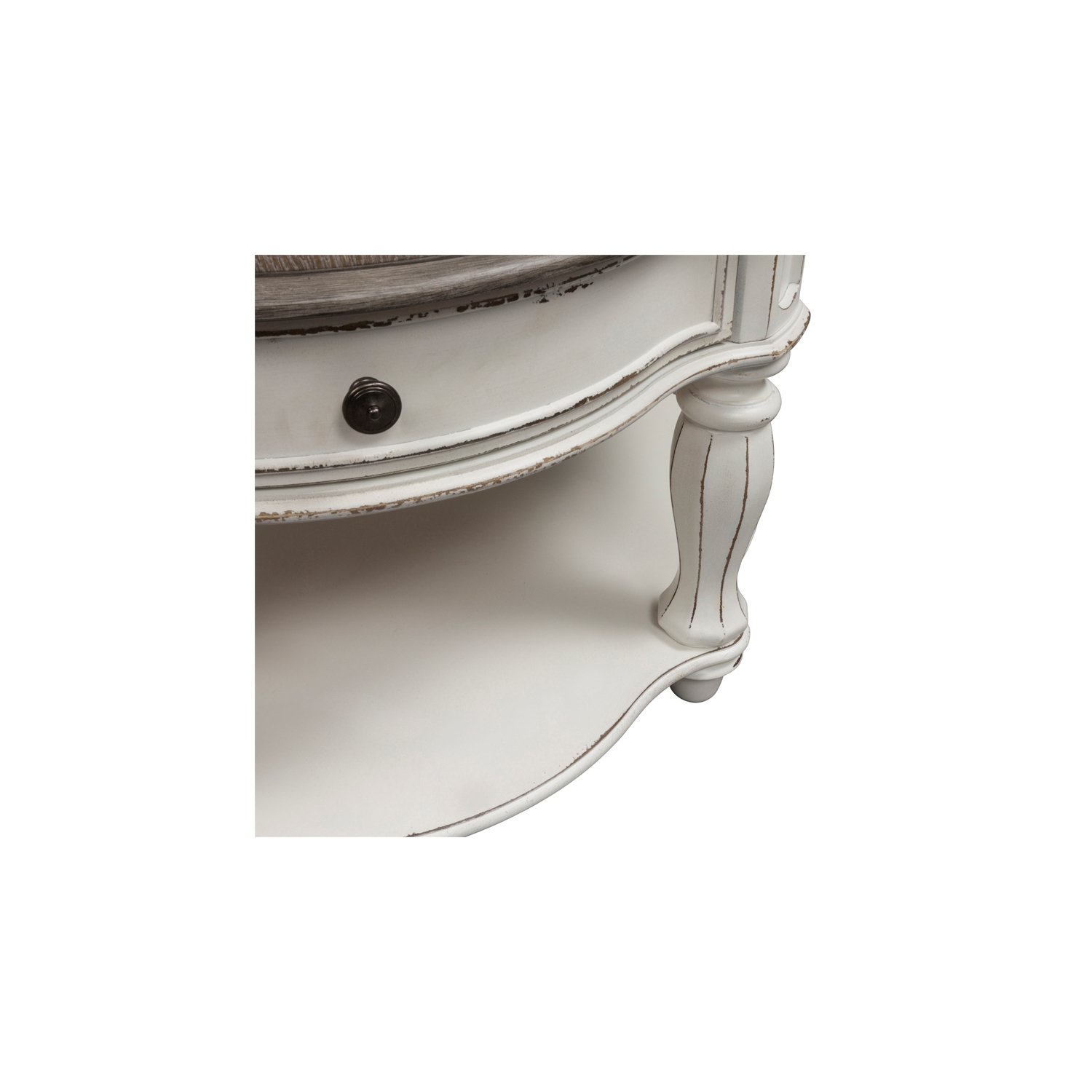 Magnolia Manor White Round Cocktail Table