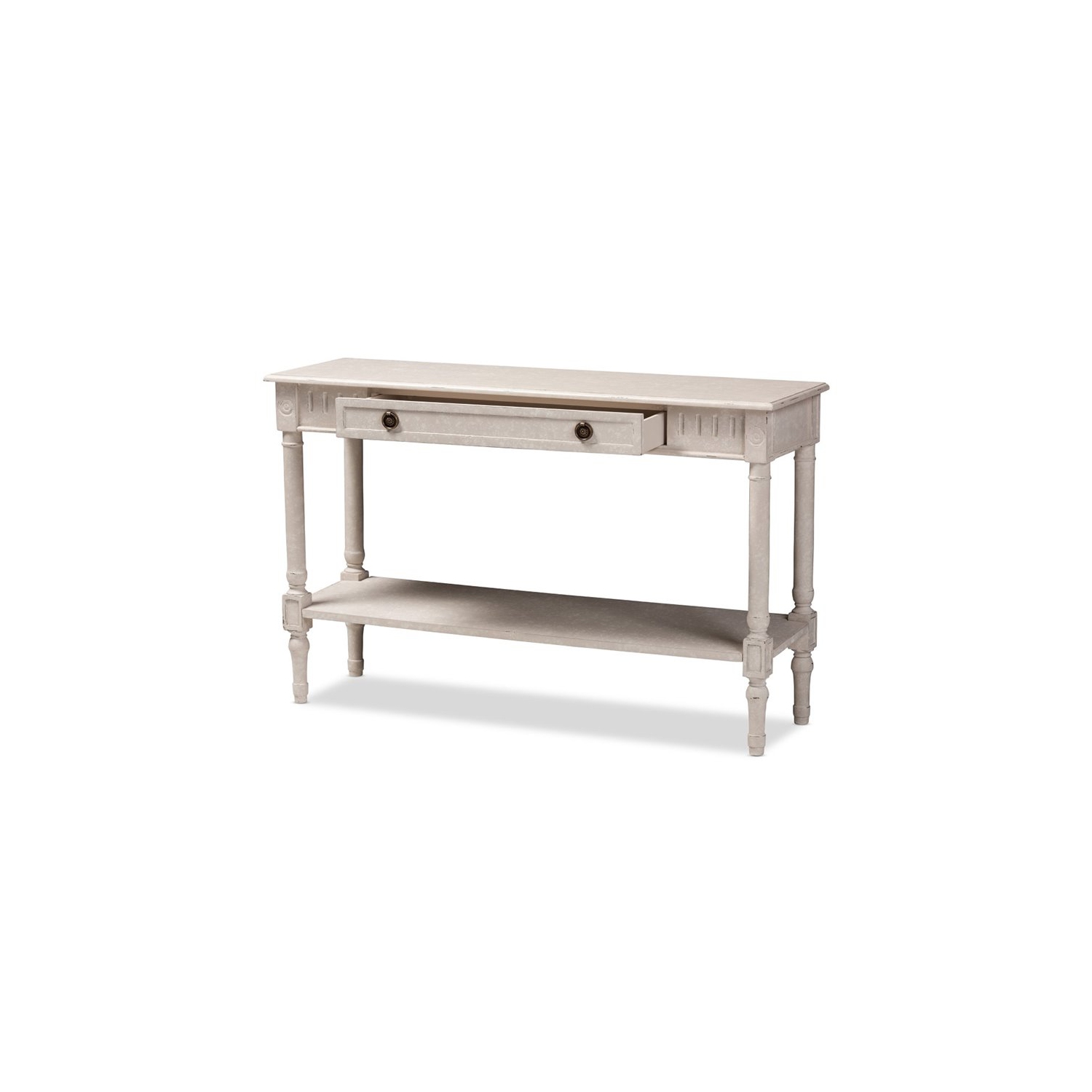 Baxton Studio Ariella 47" Console Table in Whitewashed