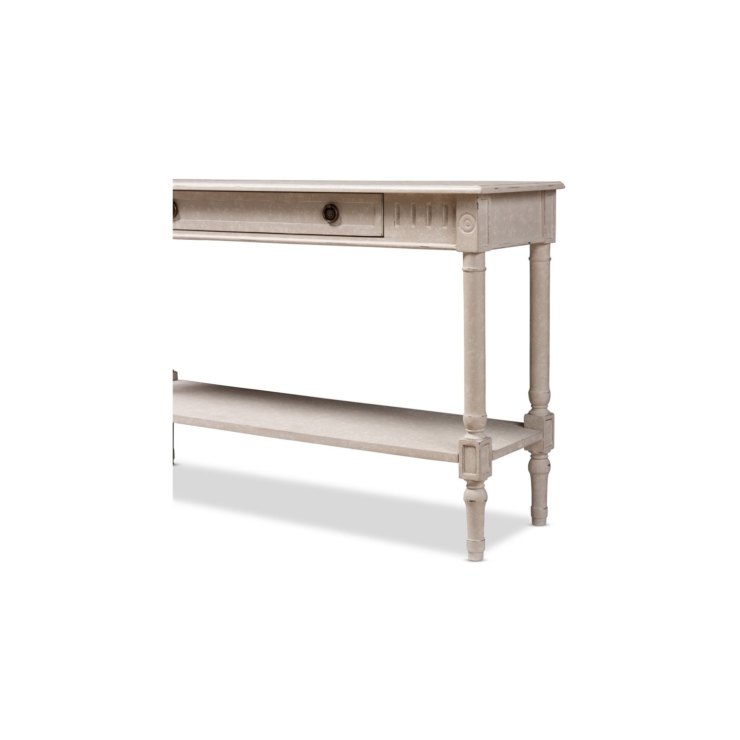 Baxton Studio Ariella 47" Console Table in Whitewashed