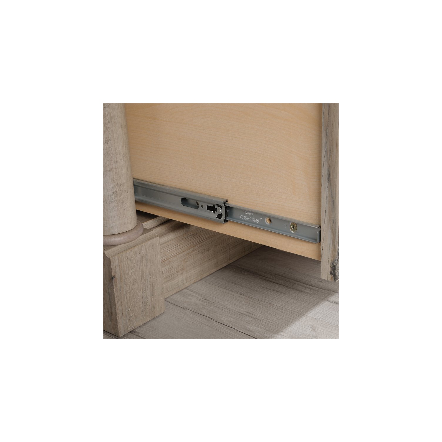 Sauder – Classeur latéral contemporain Palladia à 2 tiroirs, chêne divisé