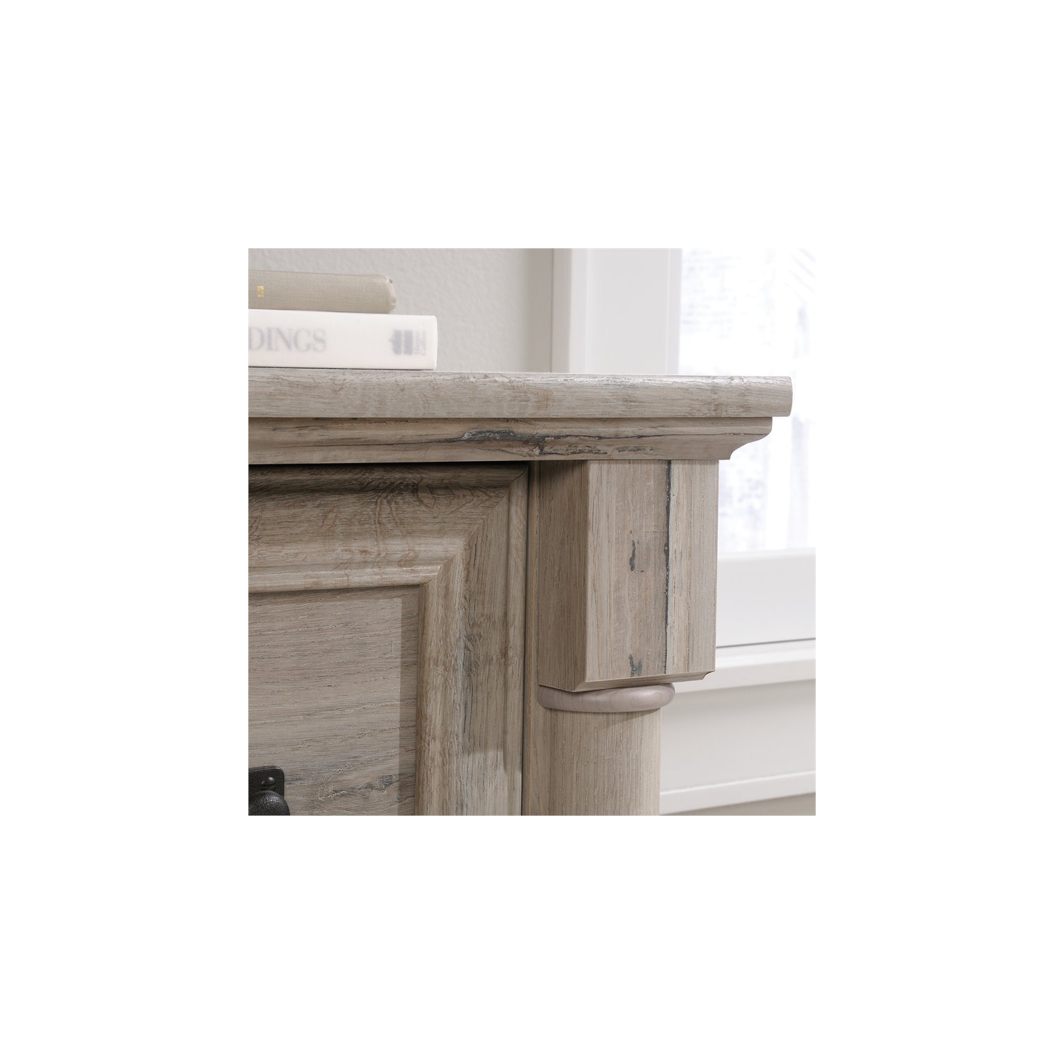 Sauder – Classeur latéral contemporain Palladia à 2 tiroirs, chêne divisé