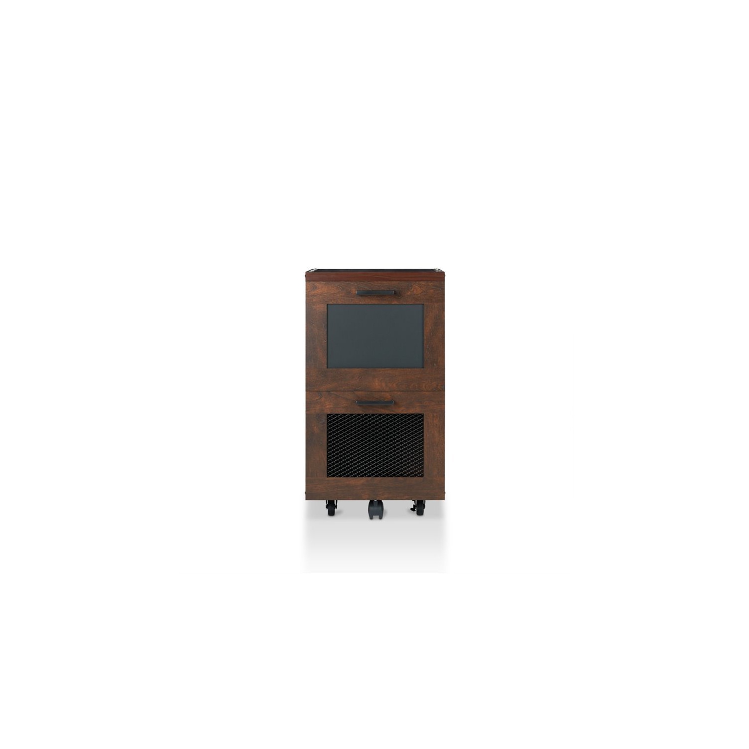Bowery Hill Industrial Filing Cabinet in Vintage Walnut