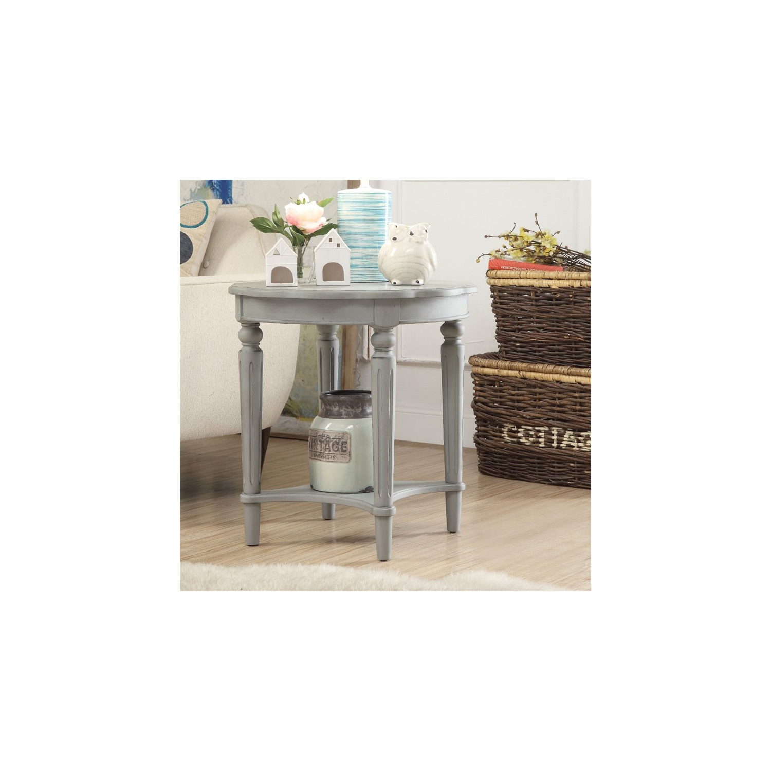 ACME Fordon Table de bout en ardoise antique