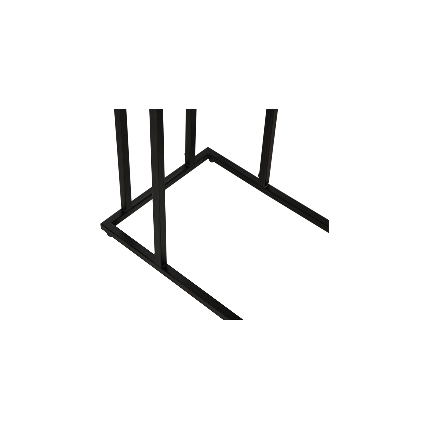 Serta Harton Rustic Expandable C Side Table Natural Brown