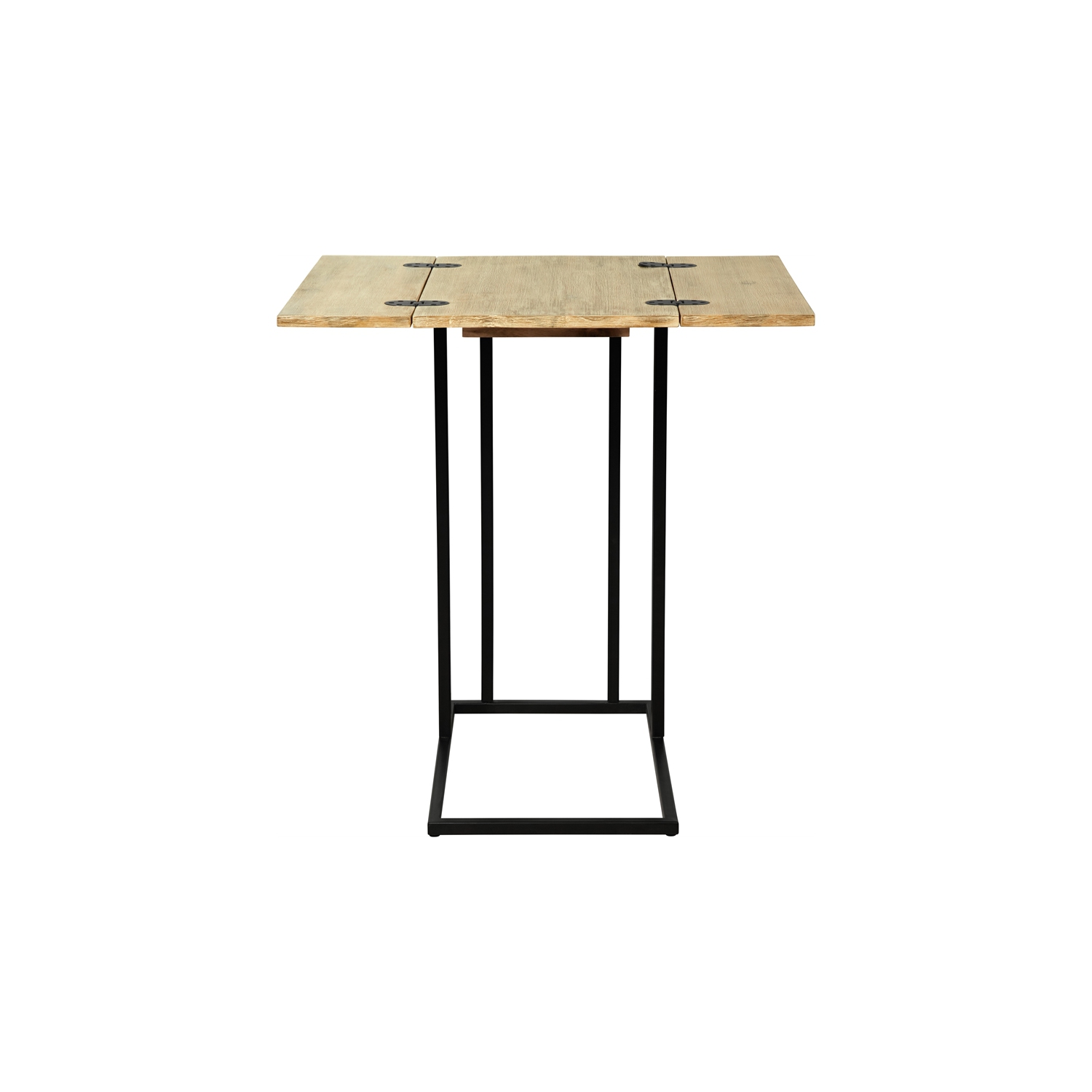 Serta Harton Rustic Expandable C Side Table Natural Brown