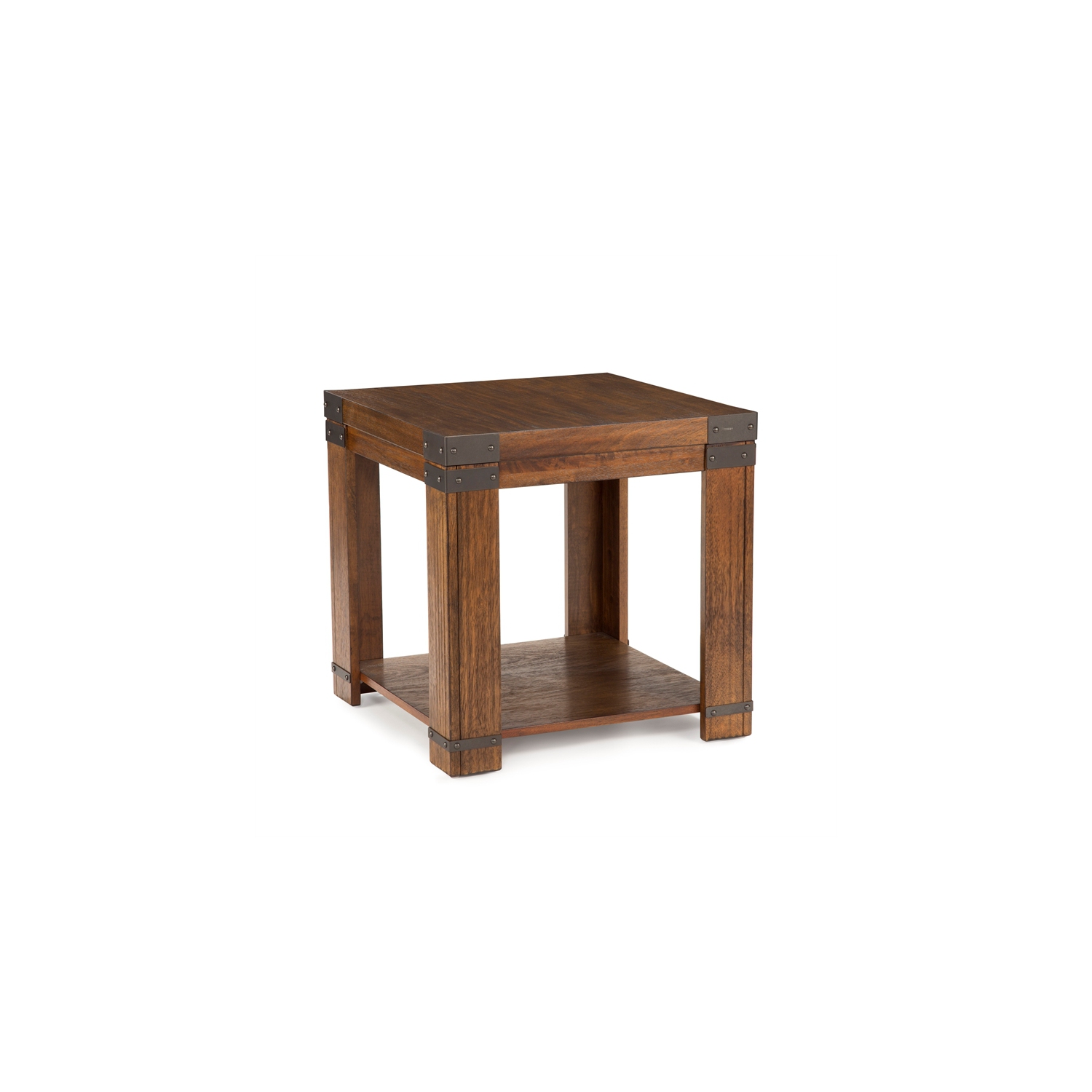 Arusha Square End Table in Medium Cherry