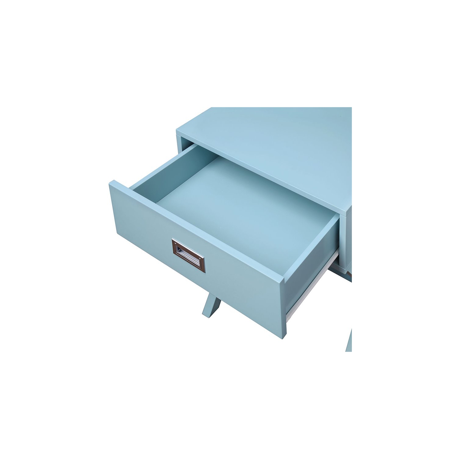 Convenience Concepts Designs2Go Landon One-Drawer End Table in Mint Green Wood