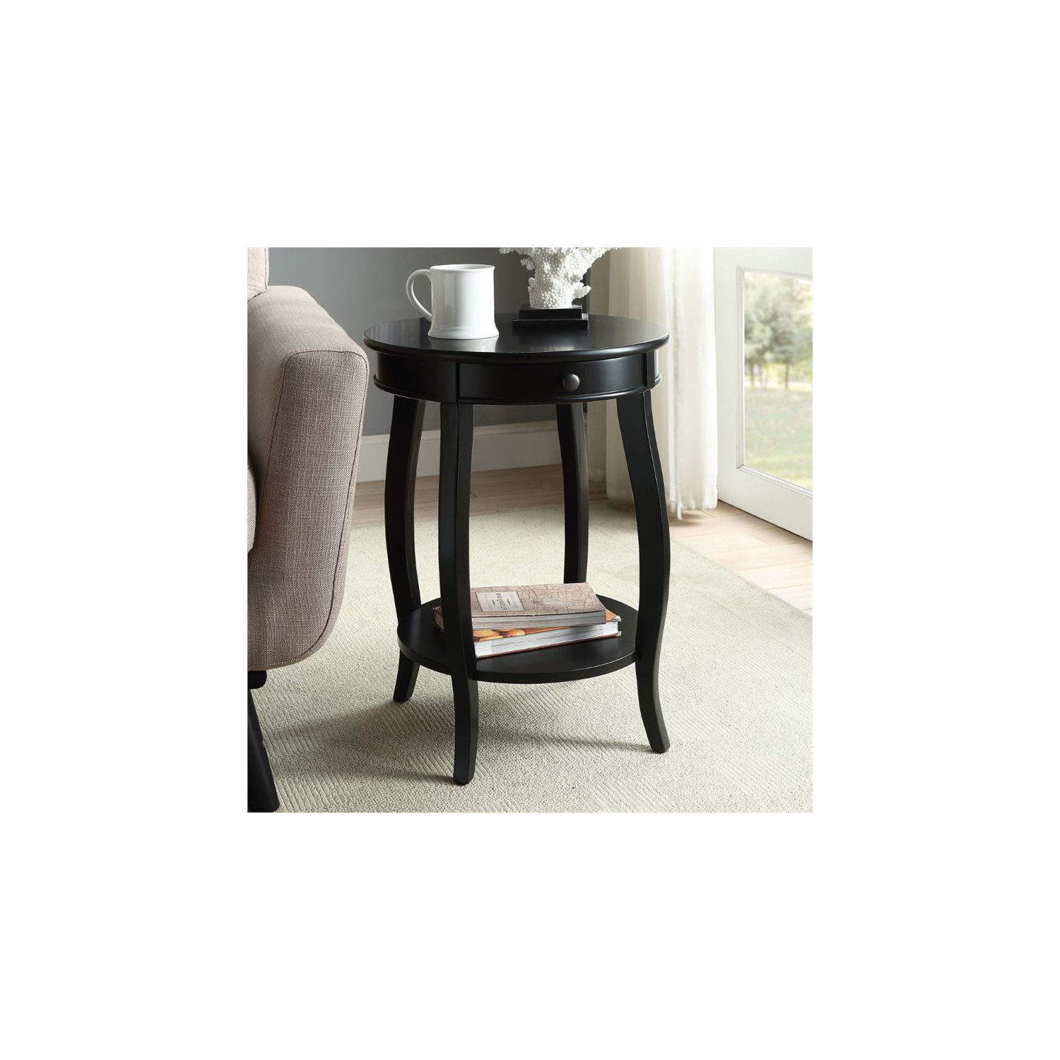 ACME Alysa End Table in Black
