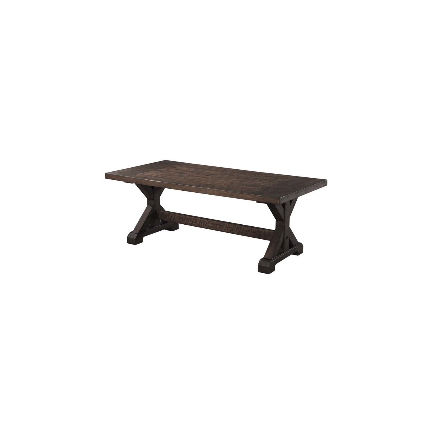 Table basse Flynn Trestle de Picket House Furnishings, noyer