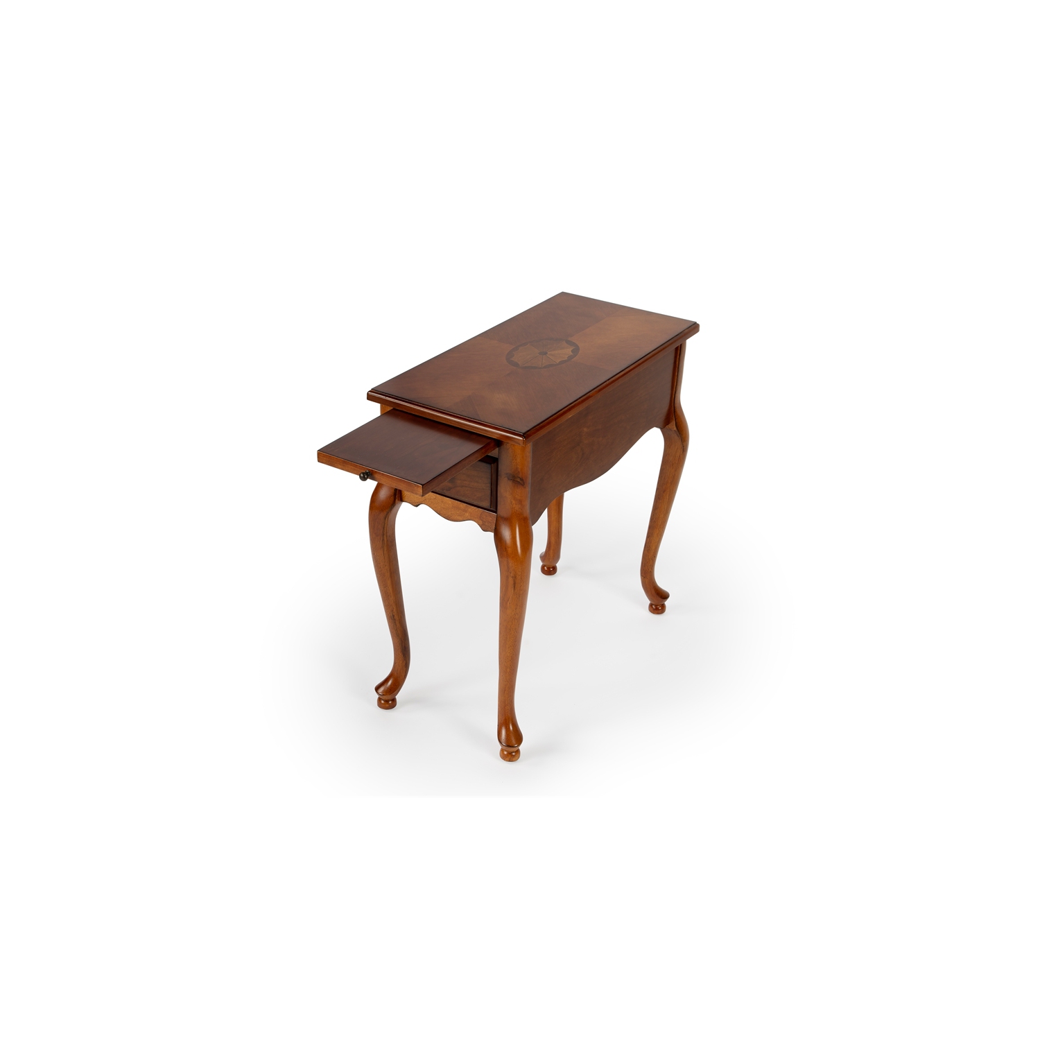 Butler Croydon Olive Ash Burl Chairside Table in Brown