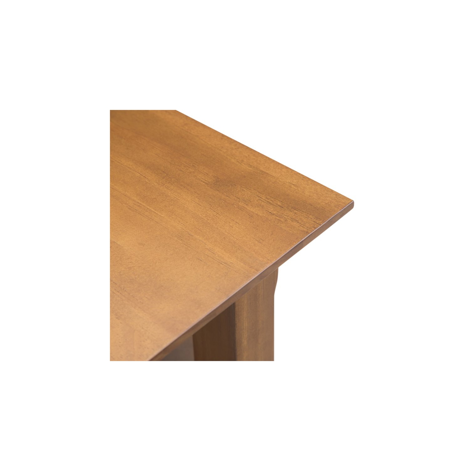 Simpli Home Acadian Wood 14" Rectangle Transitional Narrow Side Table in Light Golden Brown