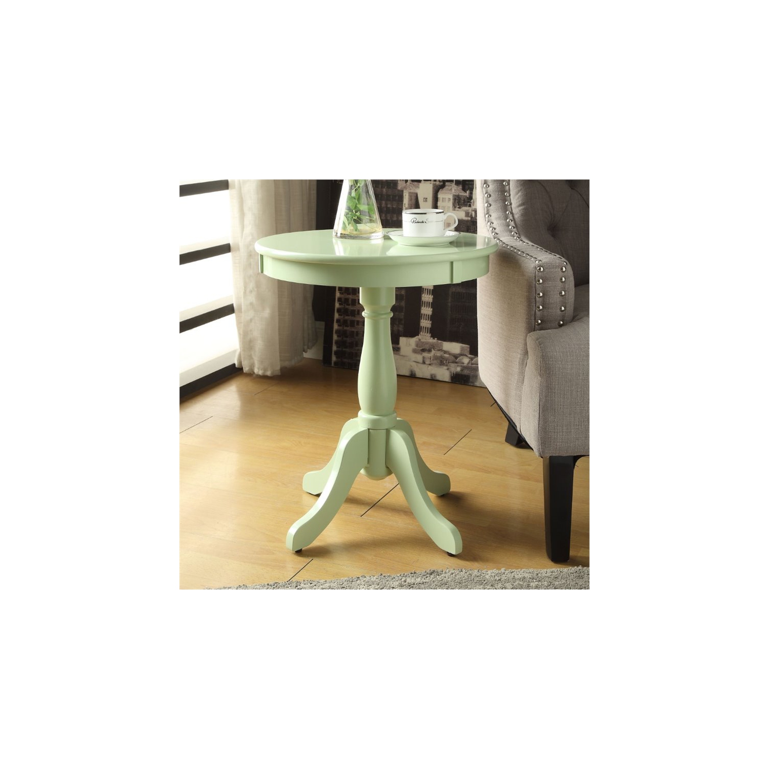 ACME Alger End Table in Light Green