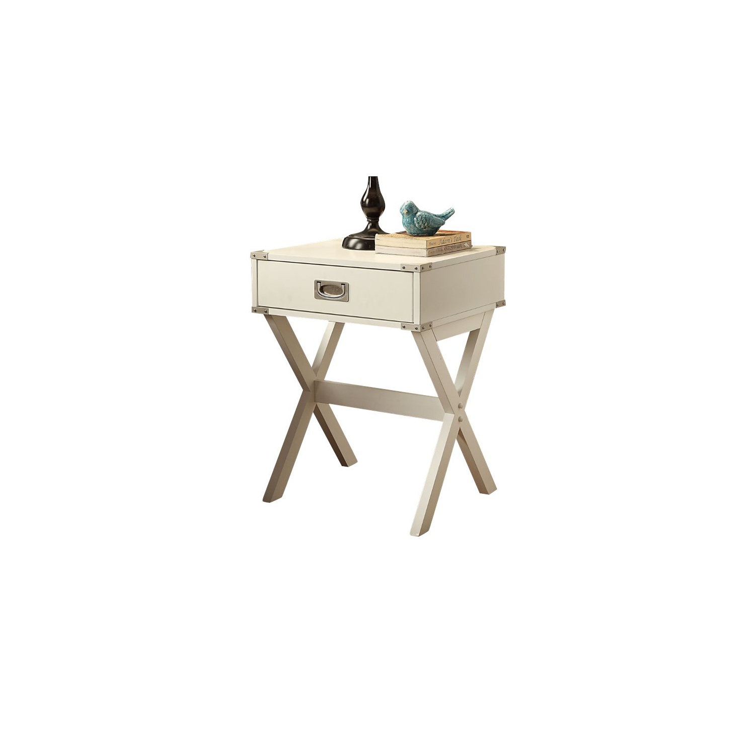 ACME Babs End Table in White