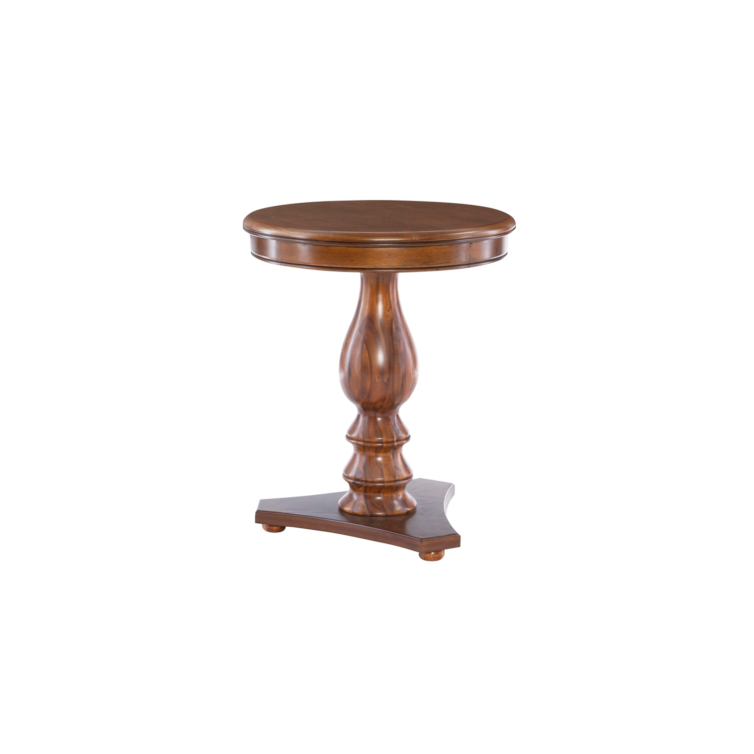 Linon Bree Wood Accent Side Table in Hazelnut Brown