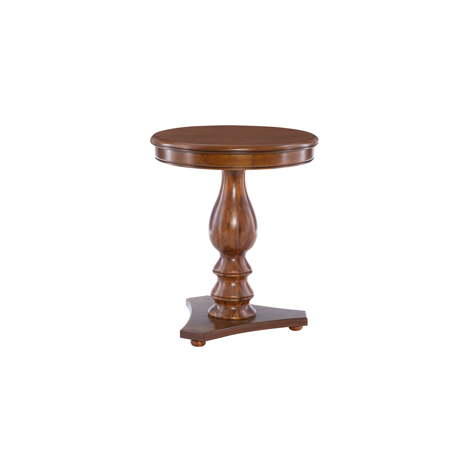 Linon Bree Wood Accent Side Table in Hazelnut Brown