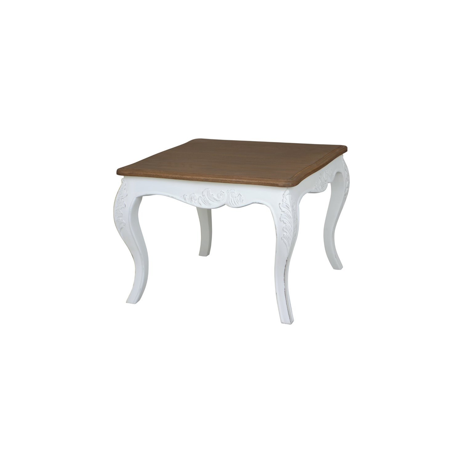 Ashbury Square End Table in Antique White