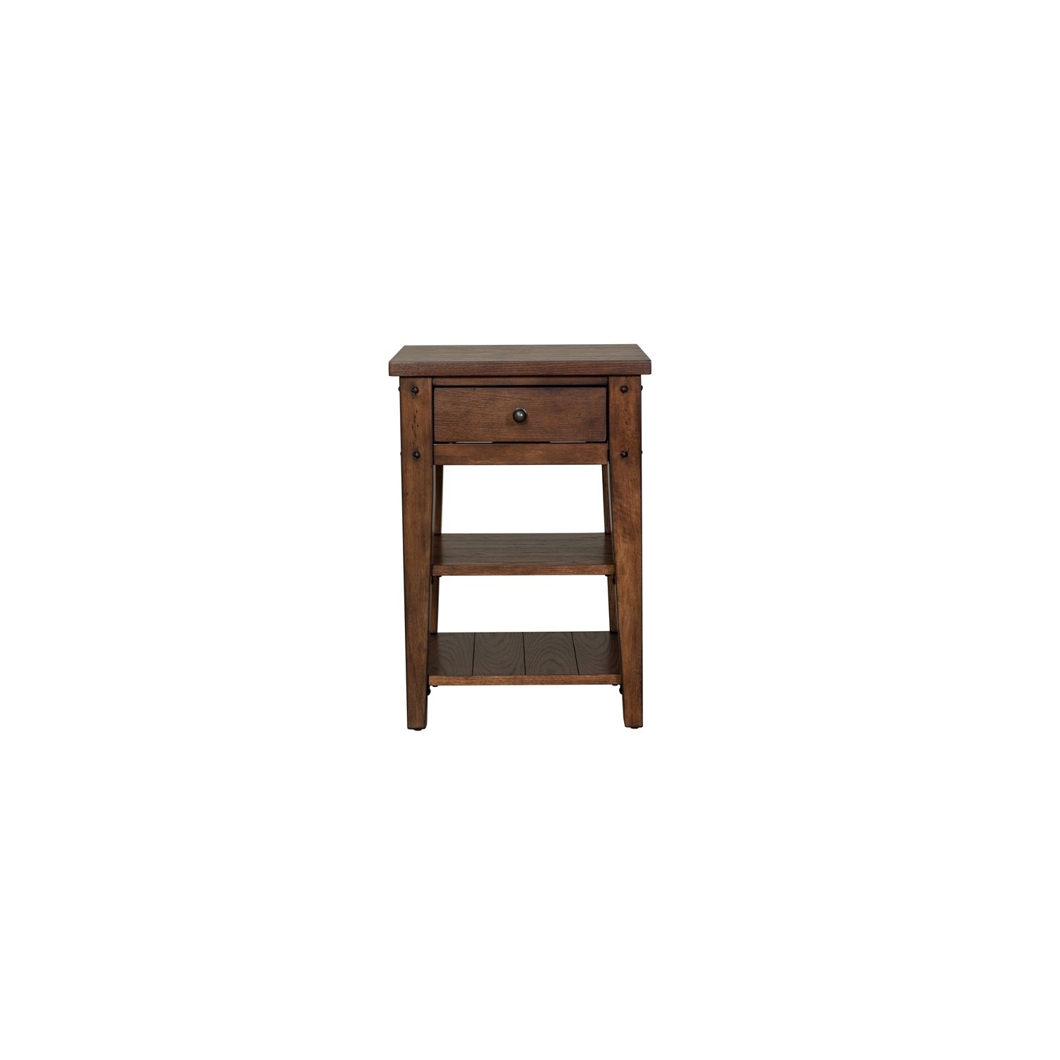 Lake House Dark Brown Chair Side Table