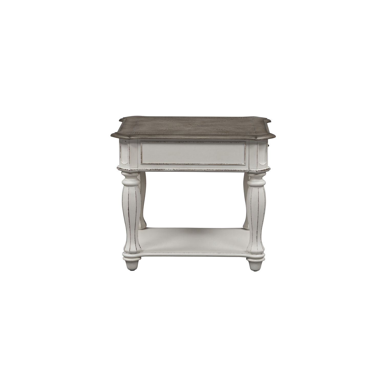 Magnolia Manor White End Table