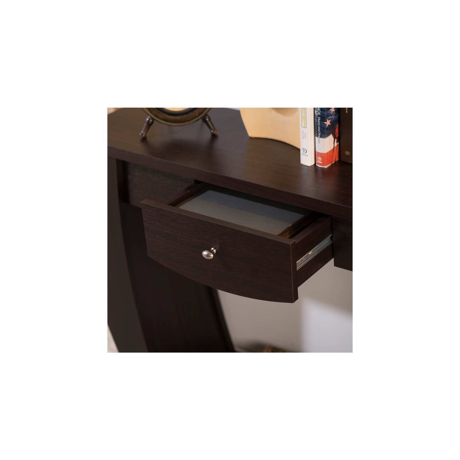 Meuble en bois contemporain à 1 tiroir Trunta de Furniture of America - Noyer