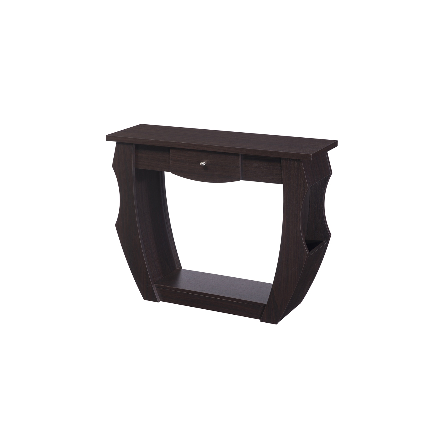 Meuble en bois contemporain à 1 tiroir Trunta de Furniture of America - Noyer