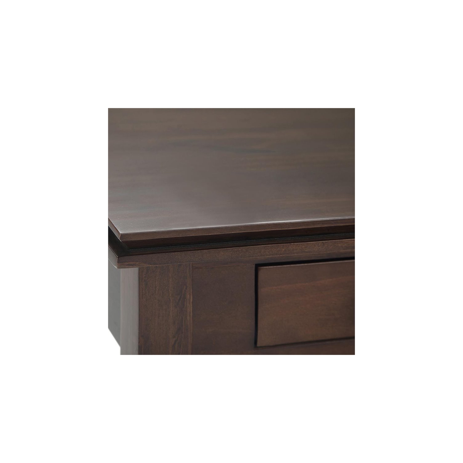 Simpli Home Artisan Wood 21" Square Transitional End Side Table in Tobacco Brown