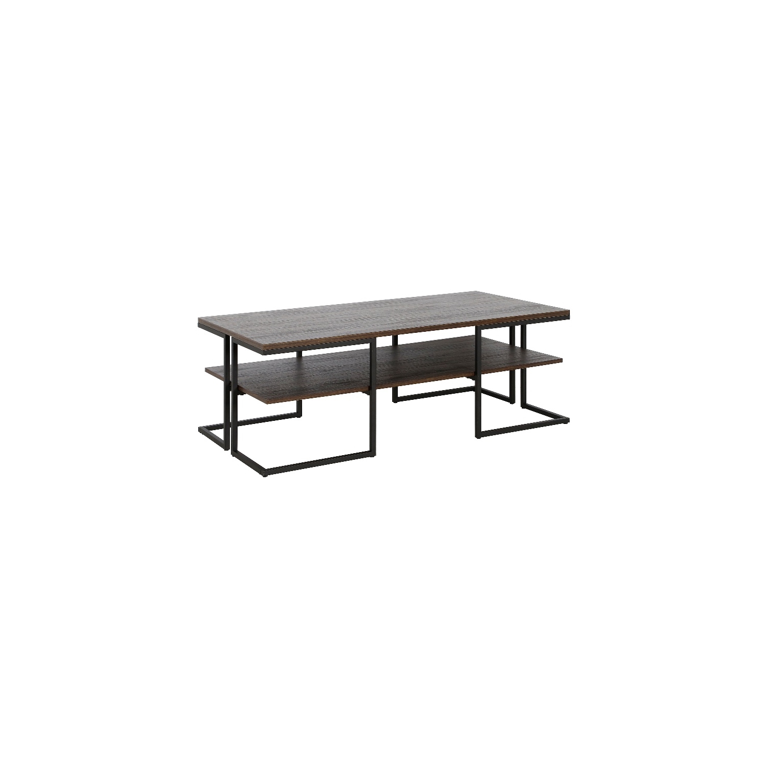Henn&Hart 45" Black Coffee Table