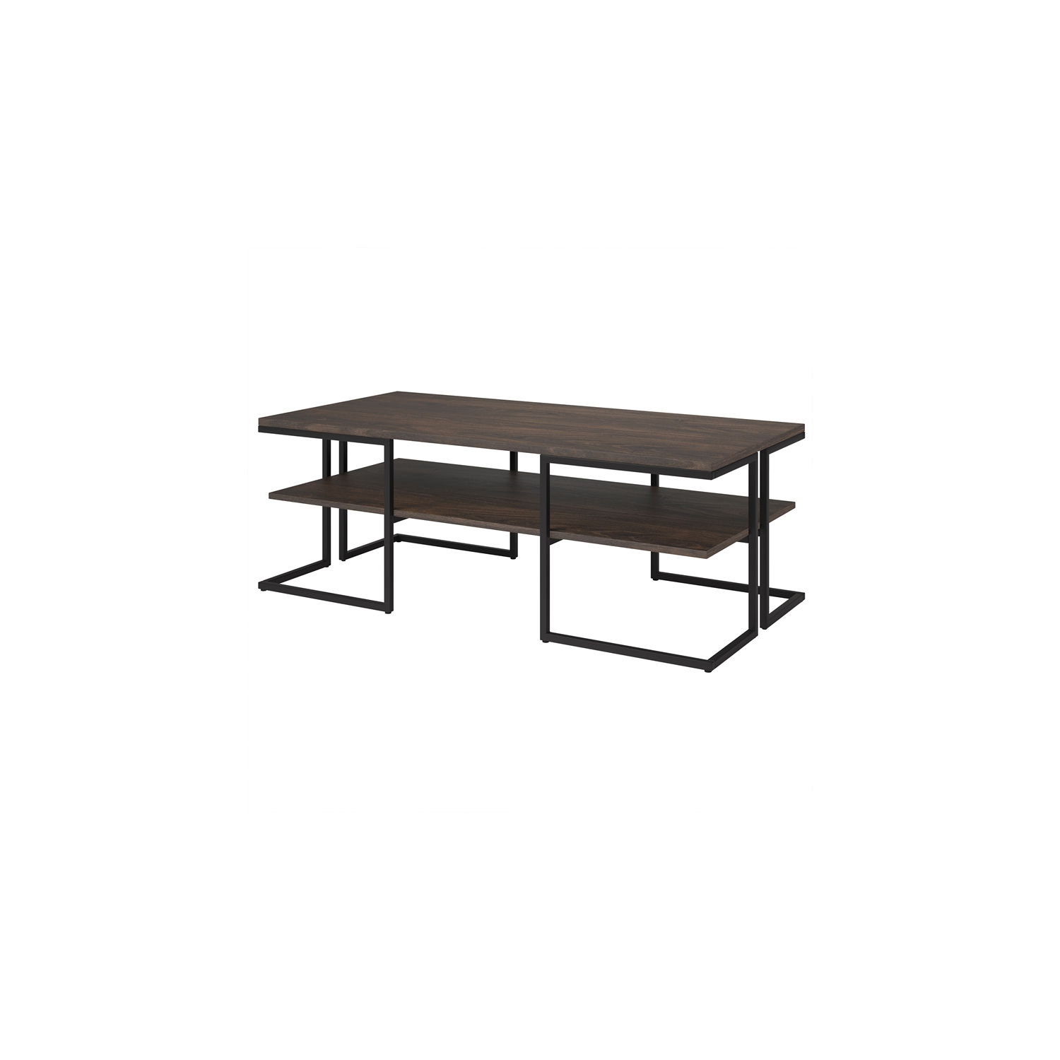 Henn&Hart 45" Black Coffee Table