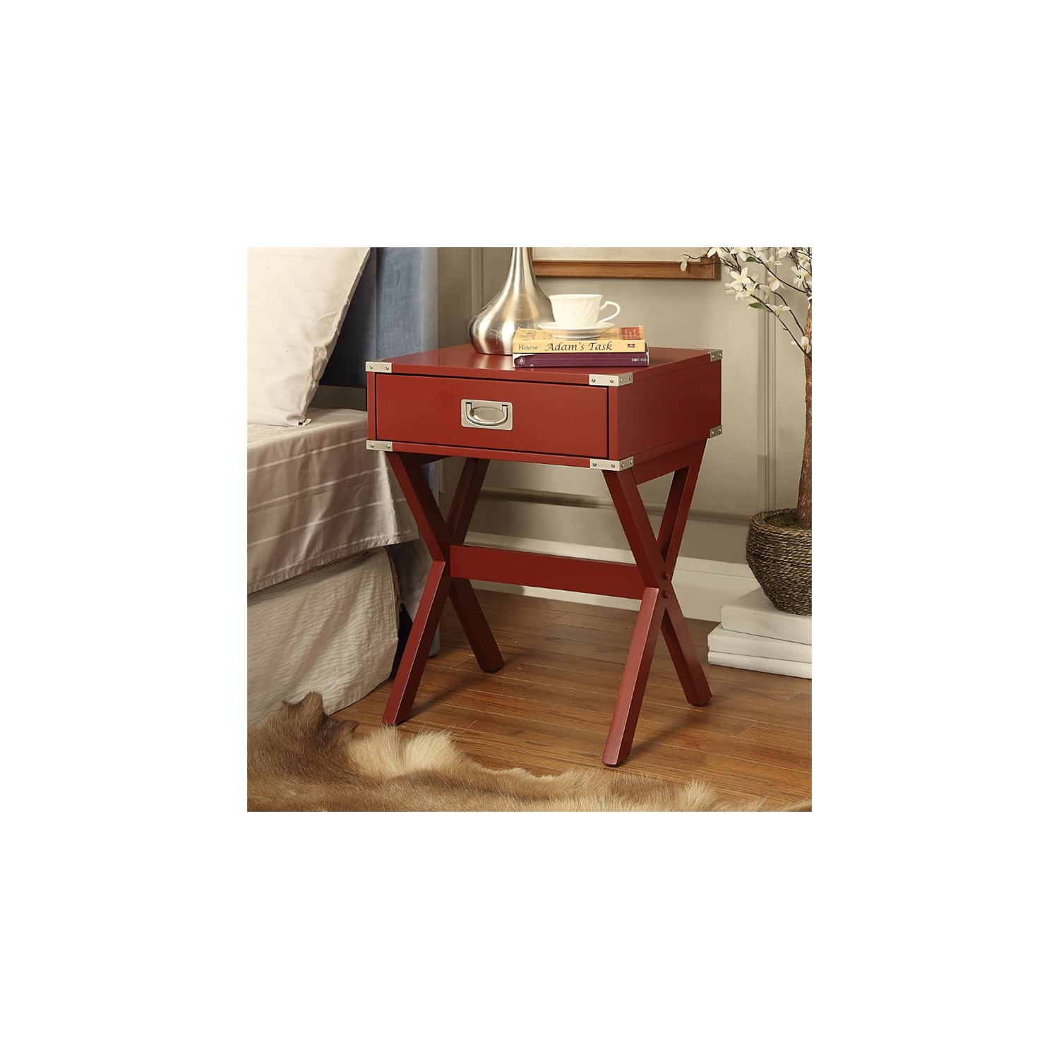 TABLE de bout ACME Babs - Rouge