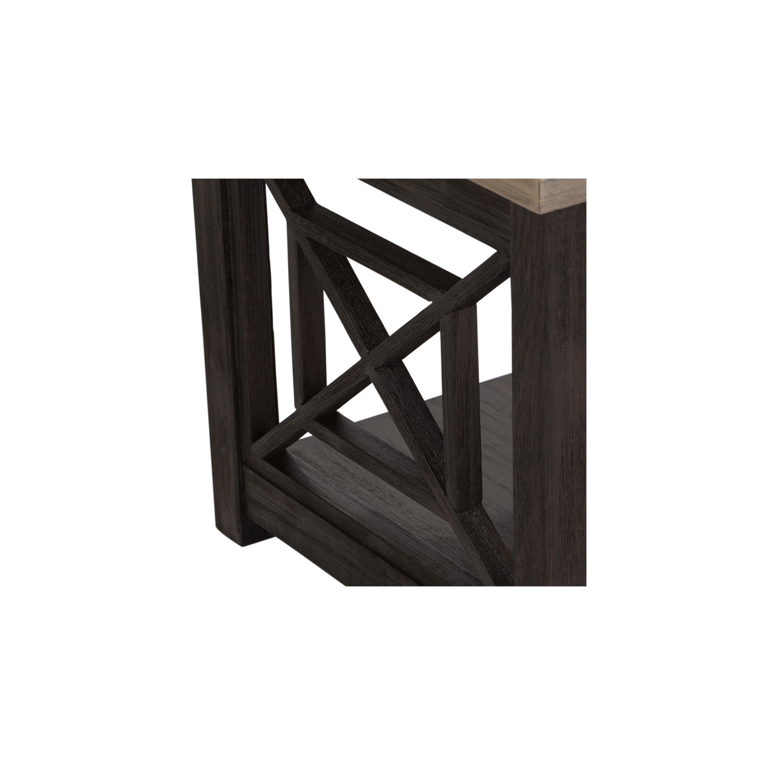 Heatherbrook Black End Table