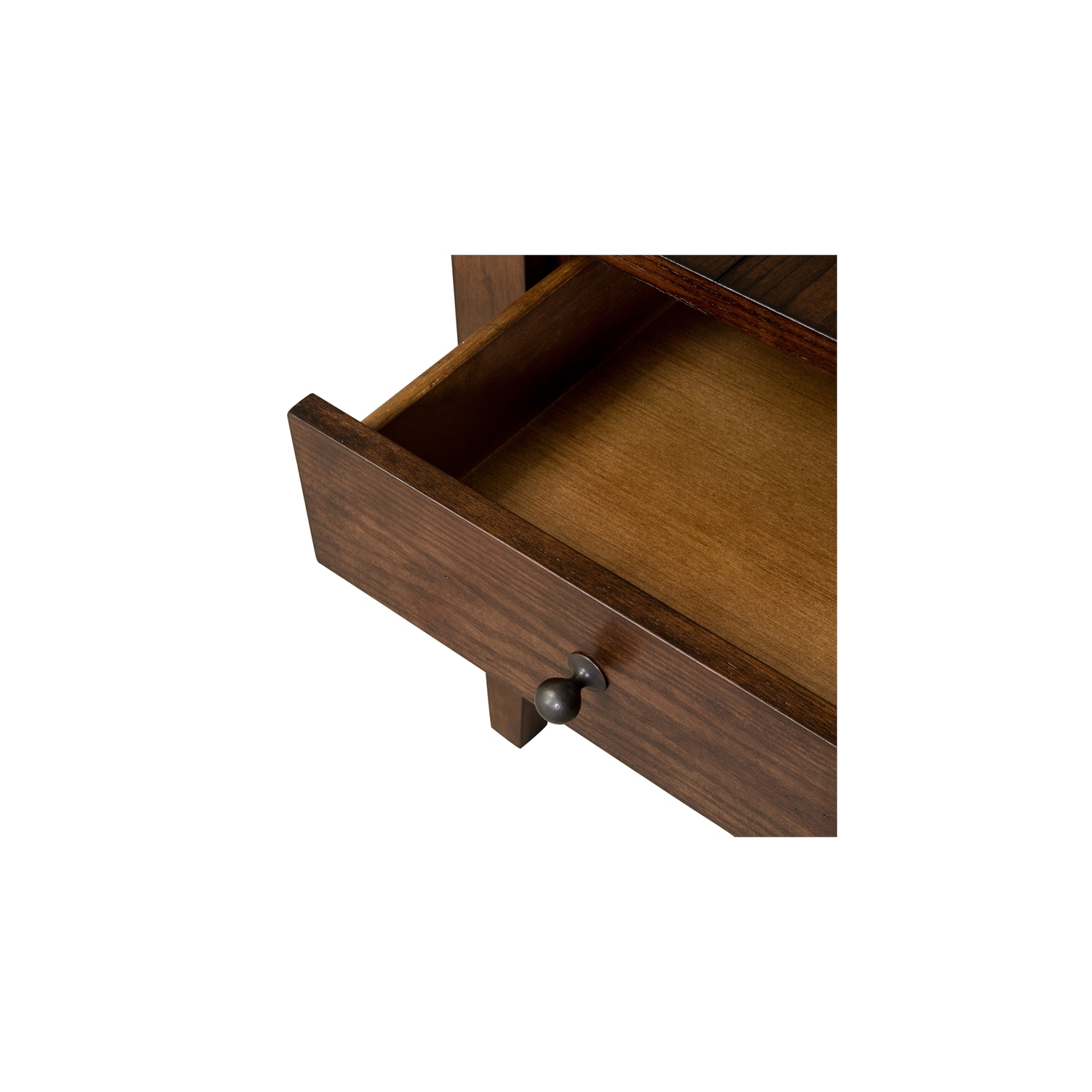 Lake House Dark Brown End Table