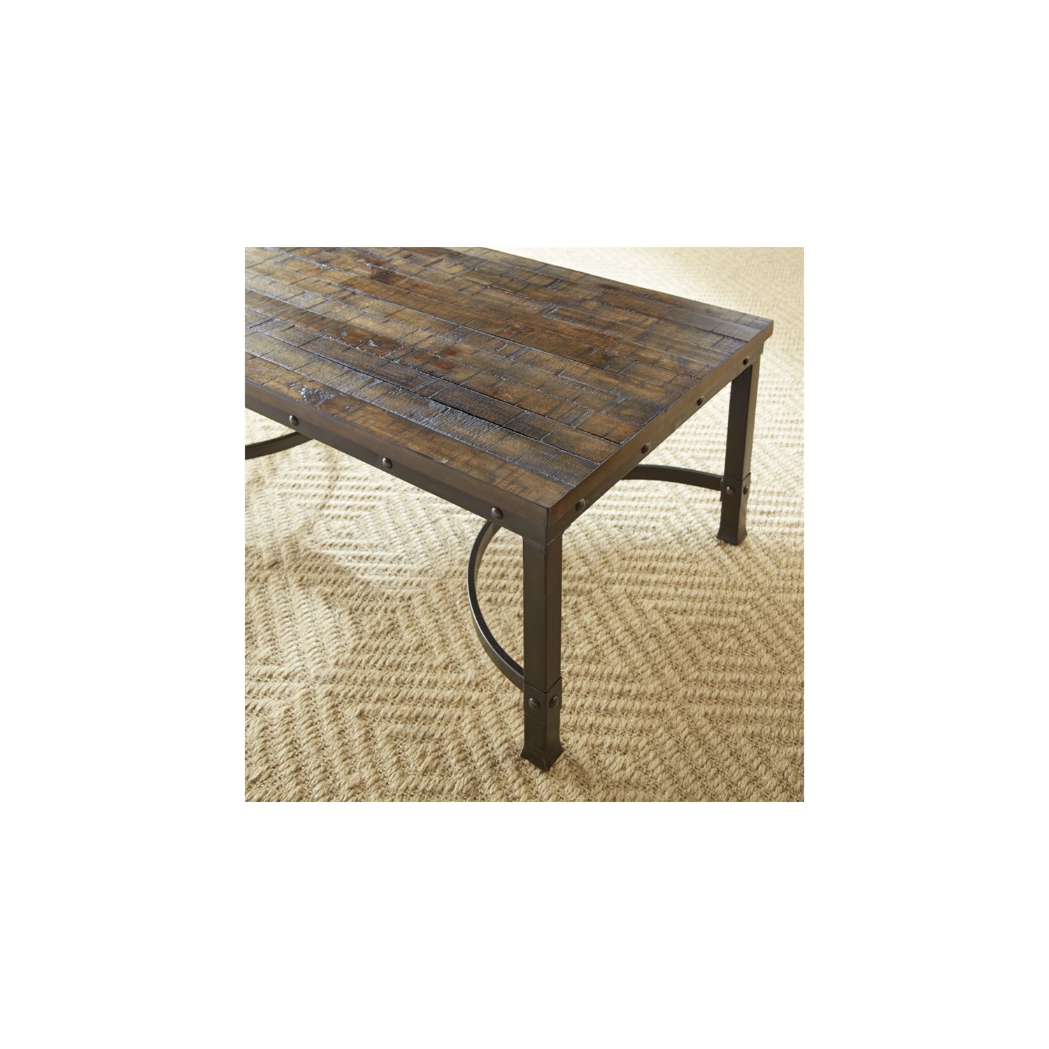 Ambrose Coffee Table in Rustic Brown