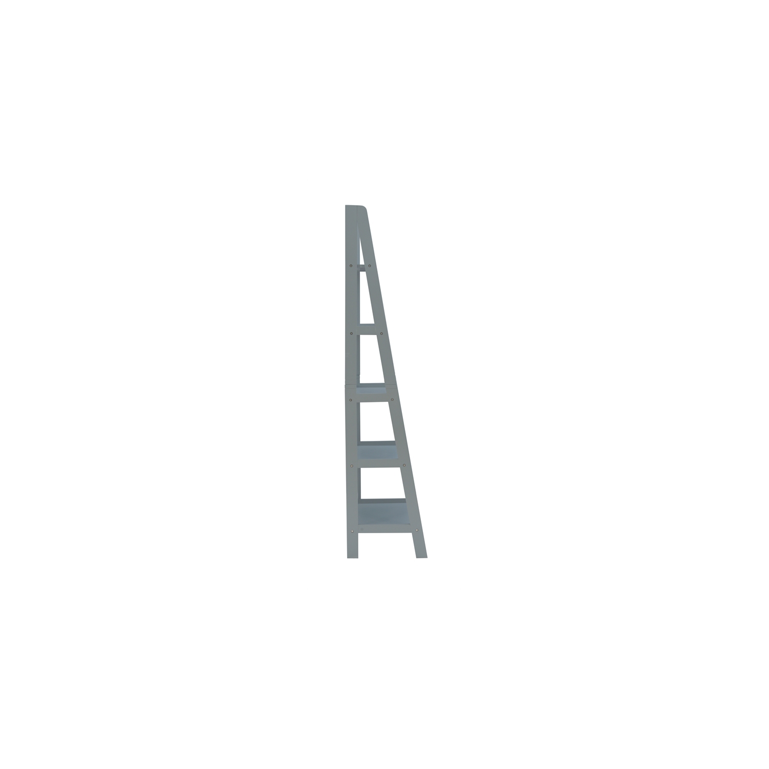 Linon Archdale Wood Ladder Bookshelf in Gray