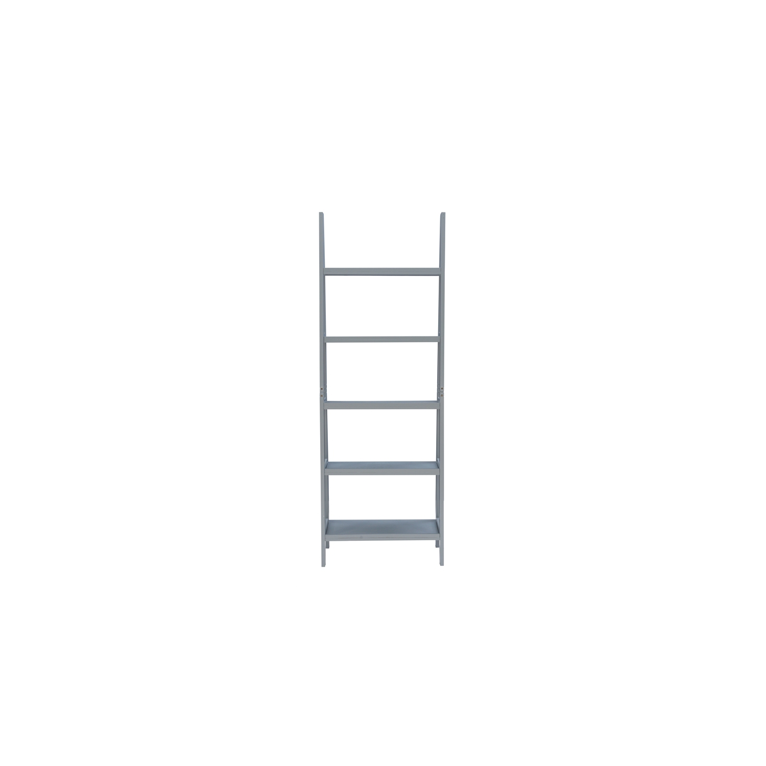 Linon Archdale Wood Ladder Bookshelf in Gray