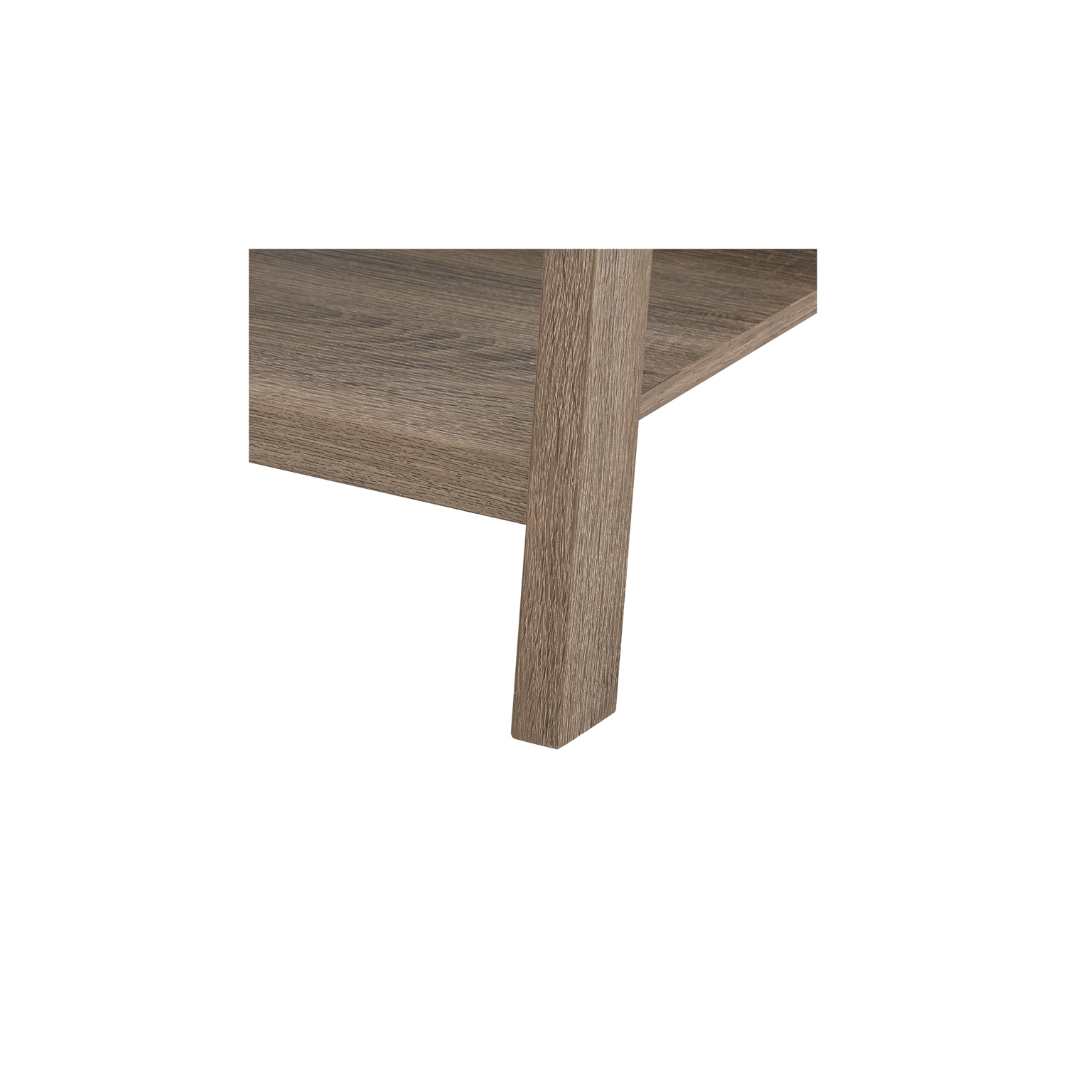 Linon Tracey Five Shelf Wood Ladder Bookcase in Gray