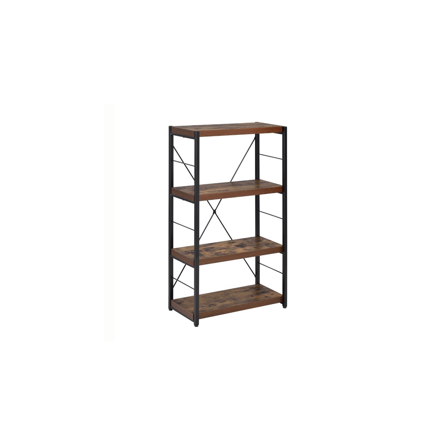 ACME – Bibliothèque à 4 tablettes Bob, chêne vieilli