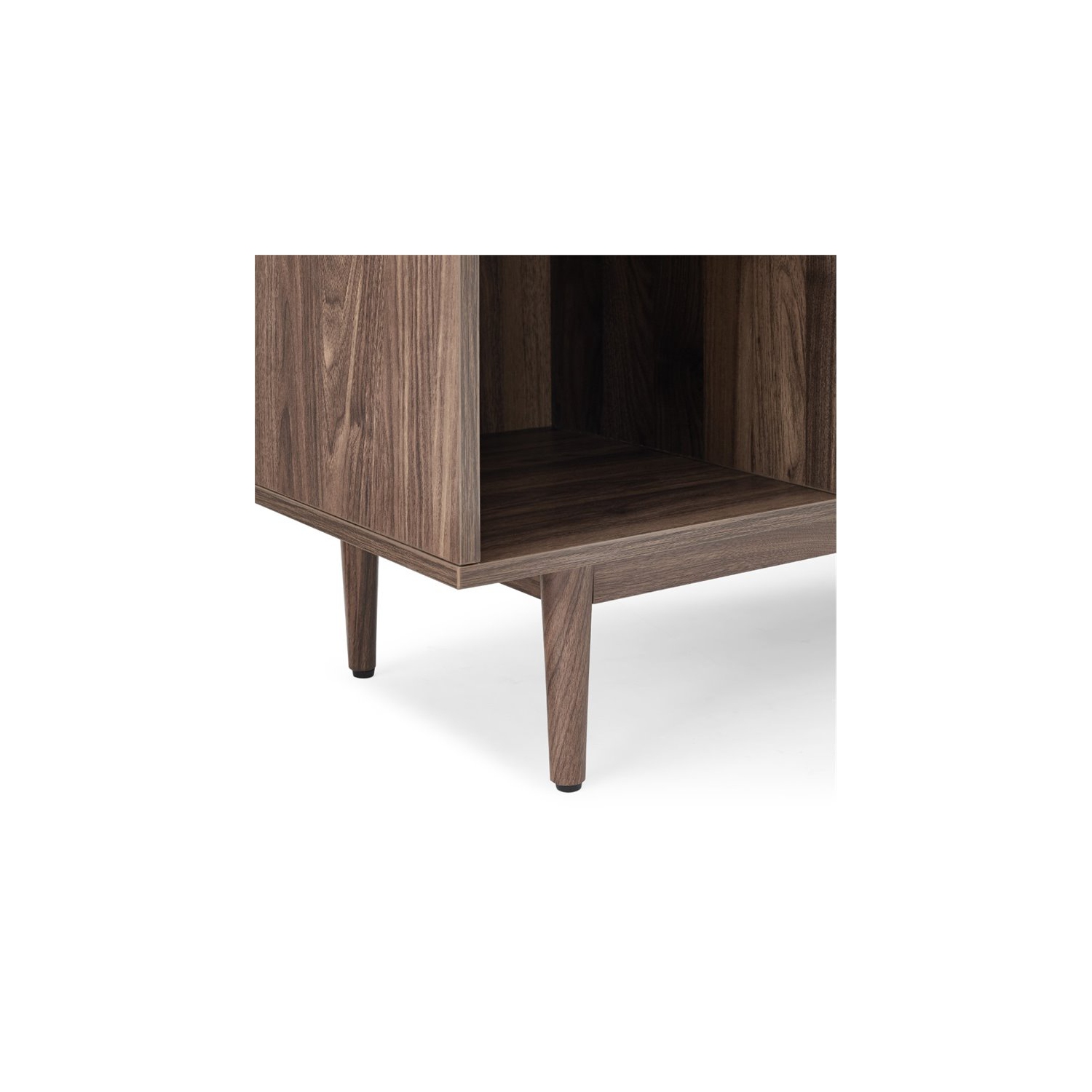 Crosley Liam 6 Cubby Wooden Bookcase in Walnut