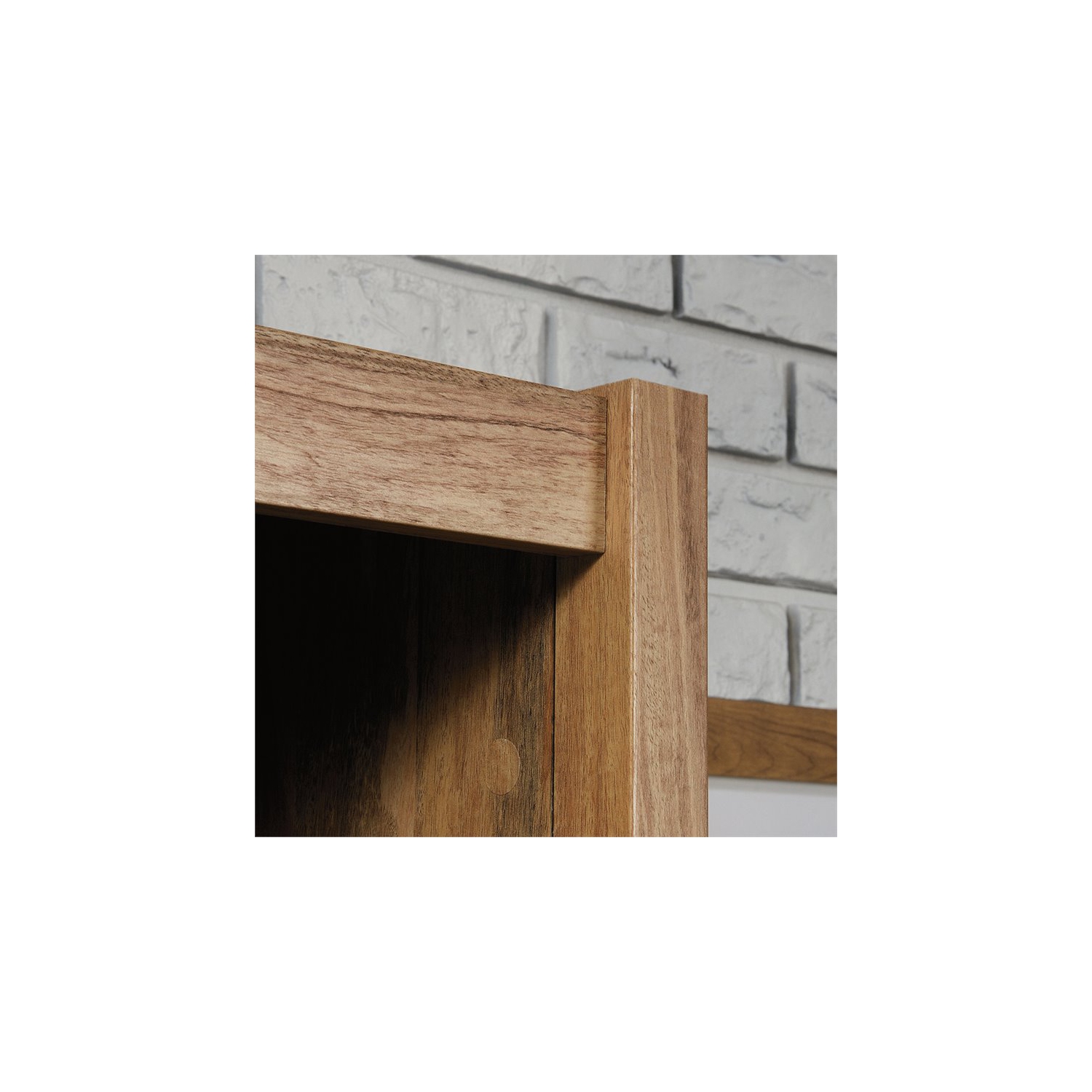 Sauder – Bibliothèque en bois d’ingénierie Cannery Bridge à 9 compartiments, mangue sindoori