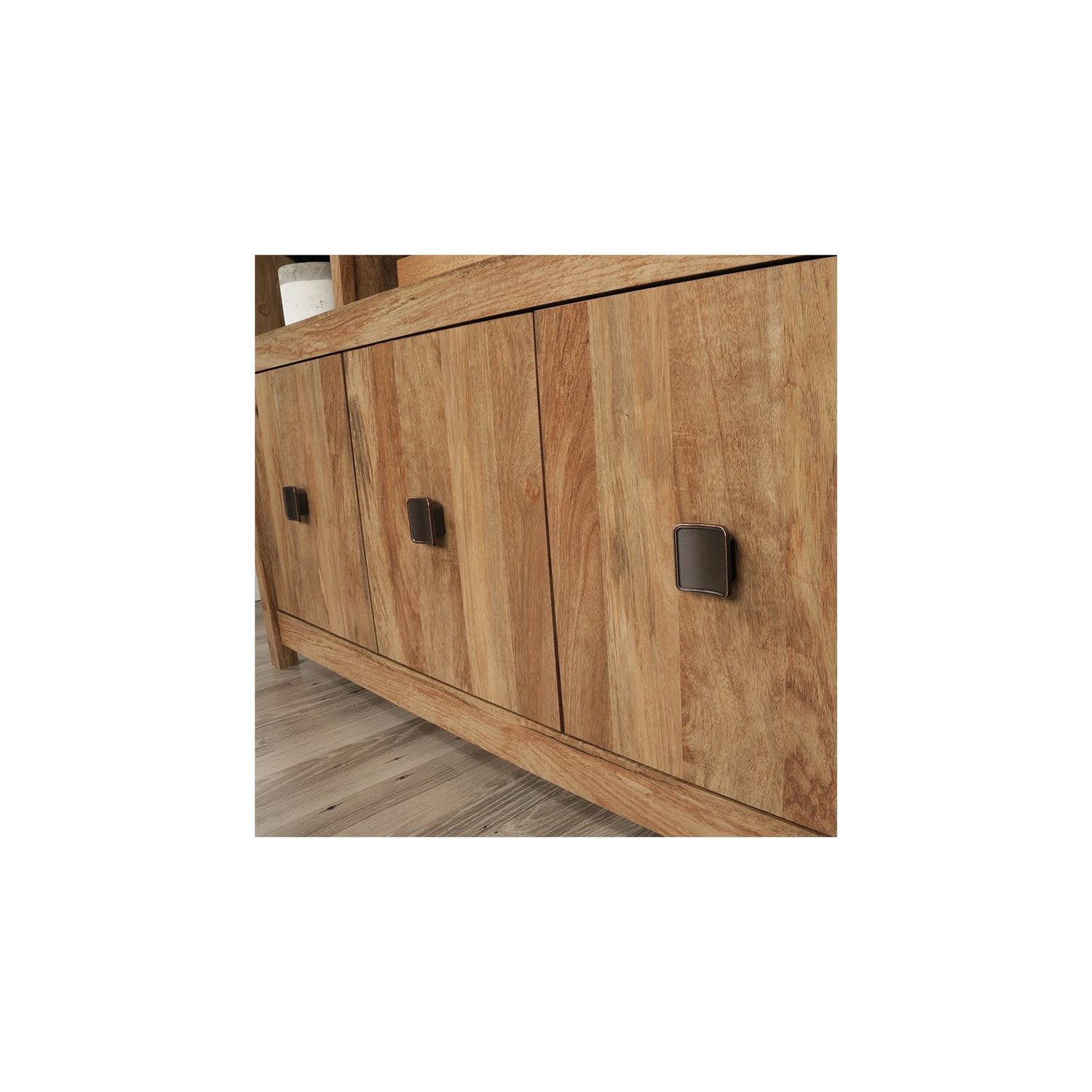 Sauder – Bibliothèque en bois d’ingénierie Cannery Bridge à 9 compartiments, mangue sindoori