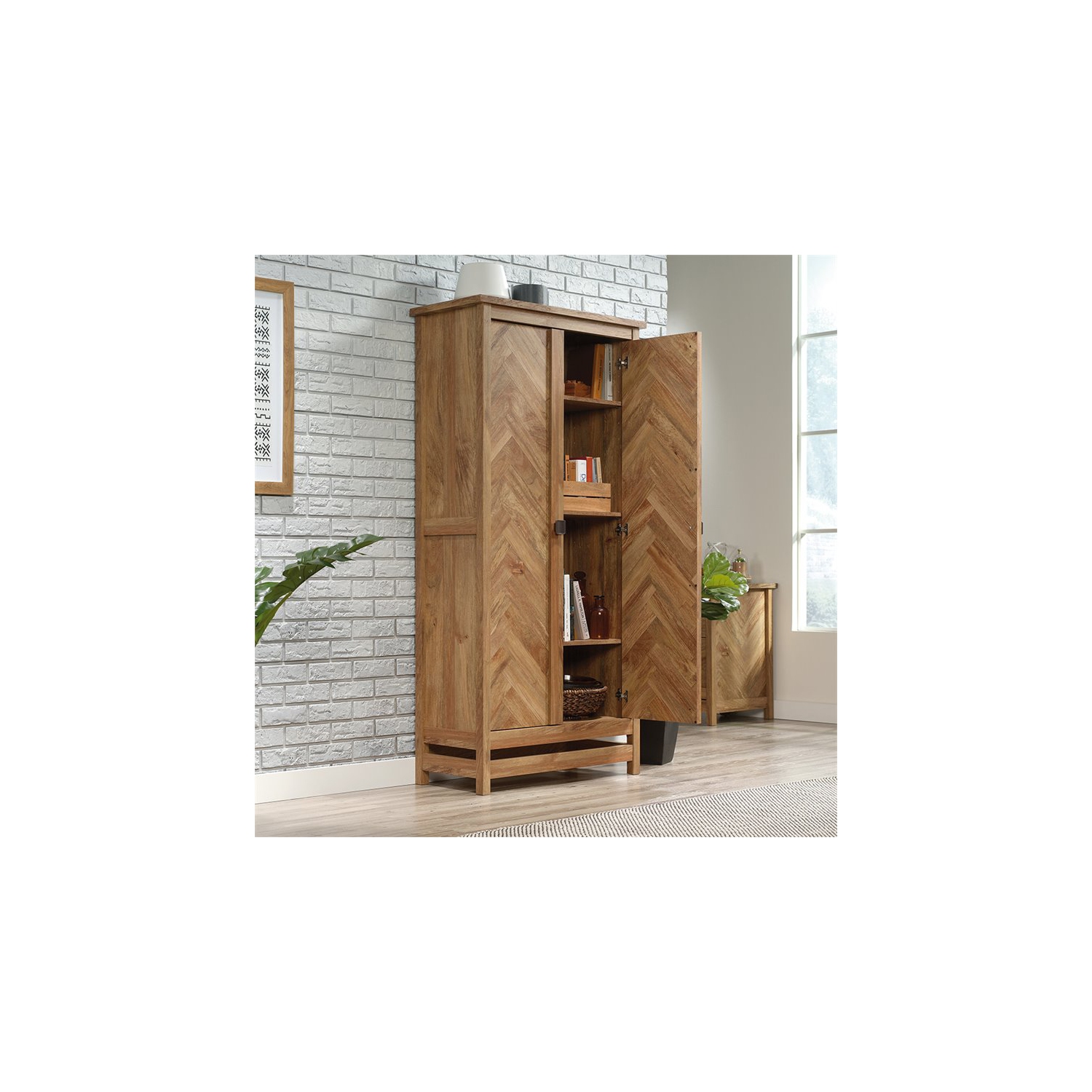 Sauder – Armoire de rangement Cannery Bridge, mangue sindoori